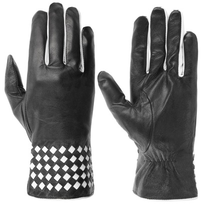 Diamond Cuff Leren Handschoenen by McBURN