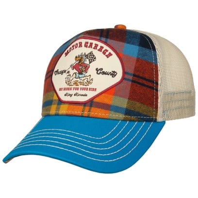 Motor Garage Flanell Trucker Cap by King Kerosin
