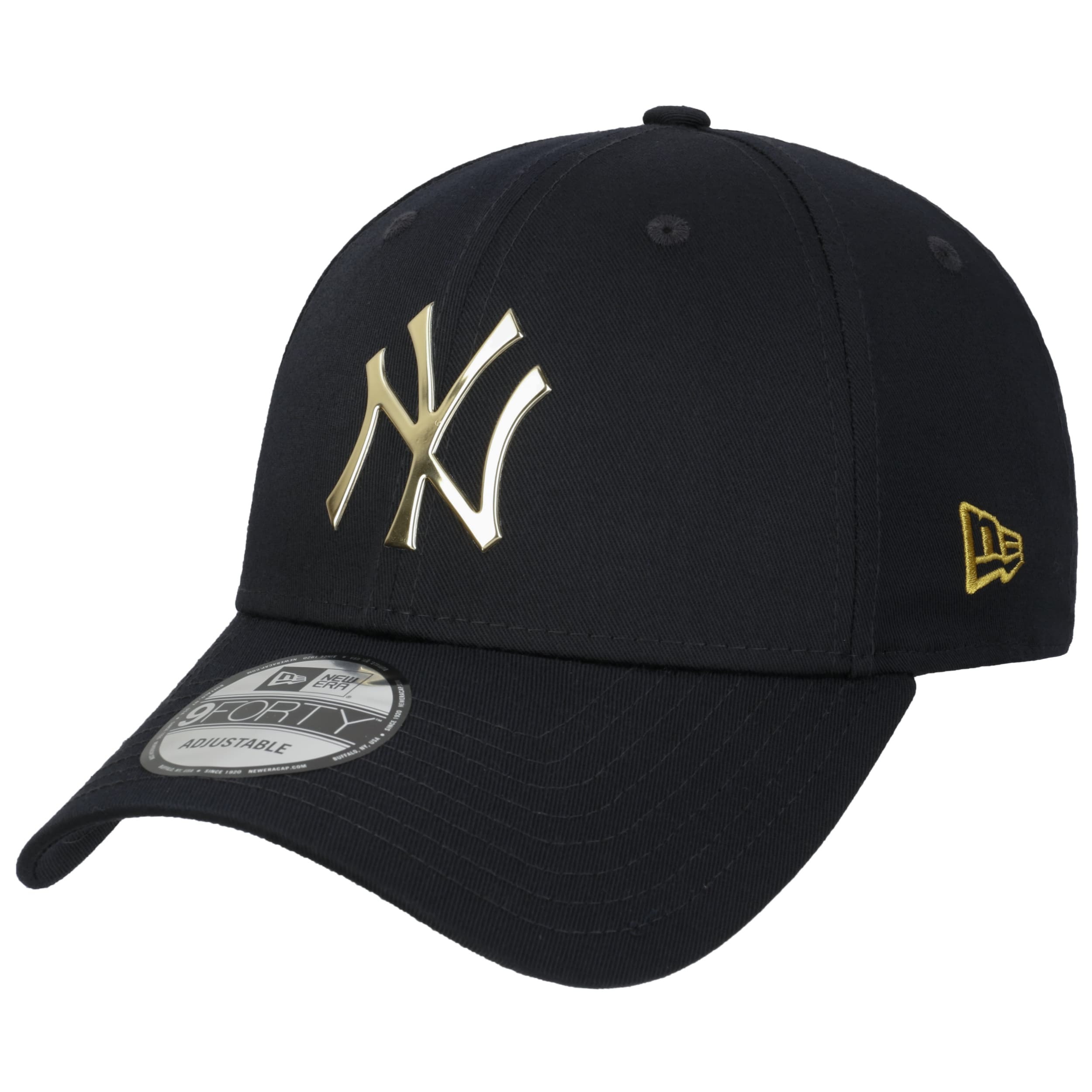 Zwarte cap NY met wit logo van New Era