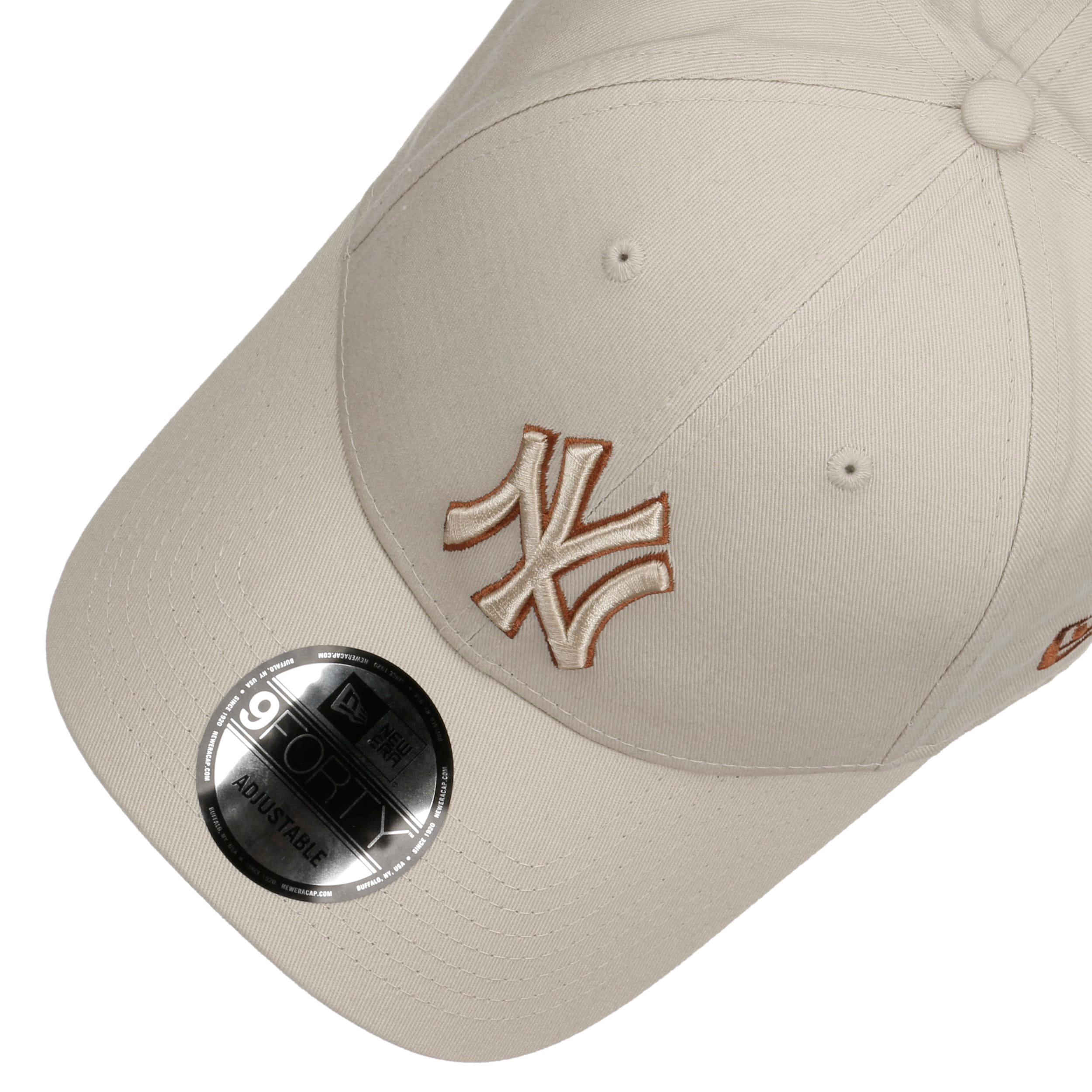 New Era 9Forty New York Yankees Stone Cap voor dames, beige New Era 9Forty New York Yankees Stone Cap voor dames, beige