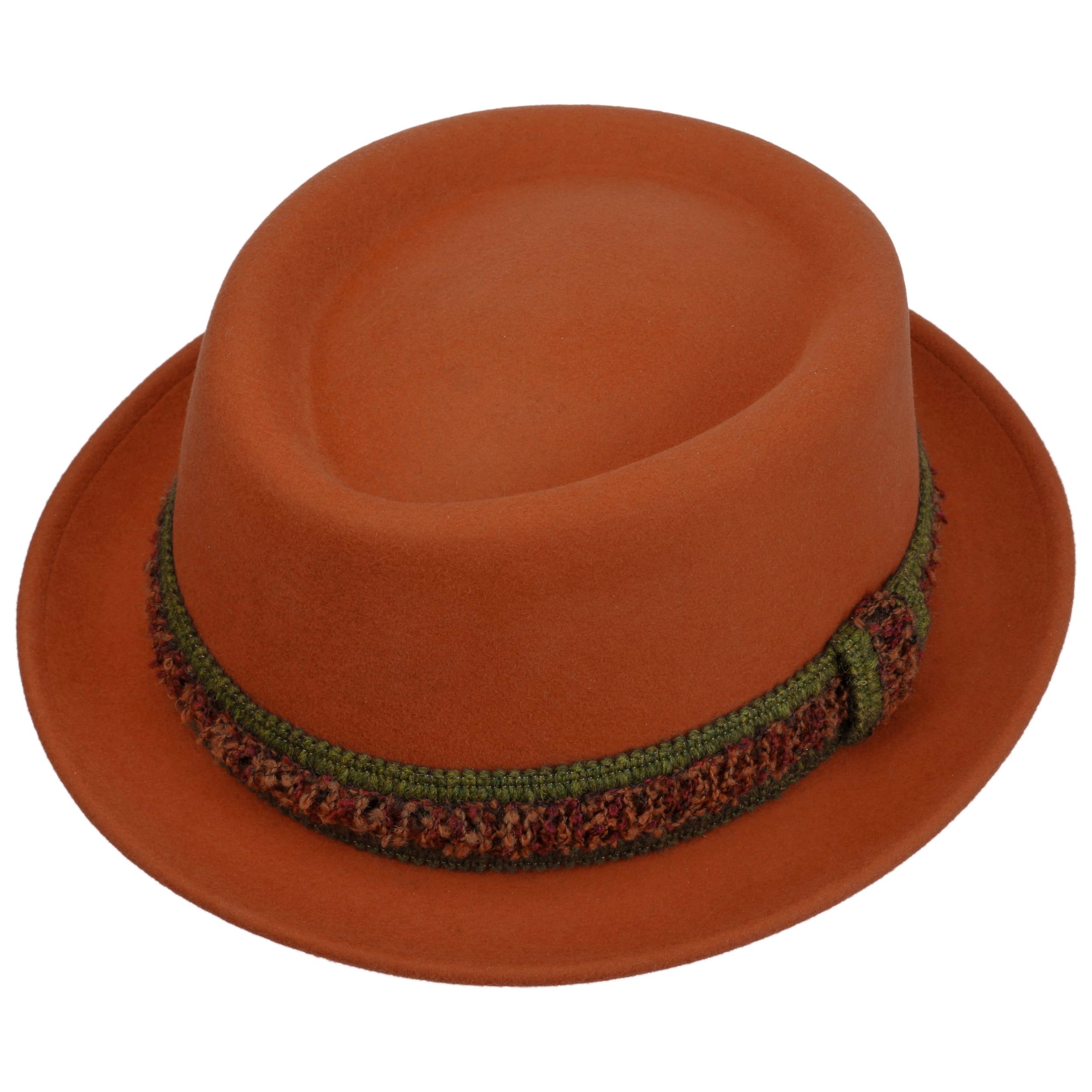 fiebig Wallku Pork Pie paper hat with colored rib