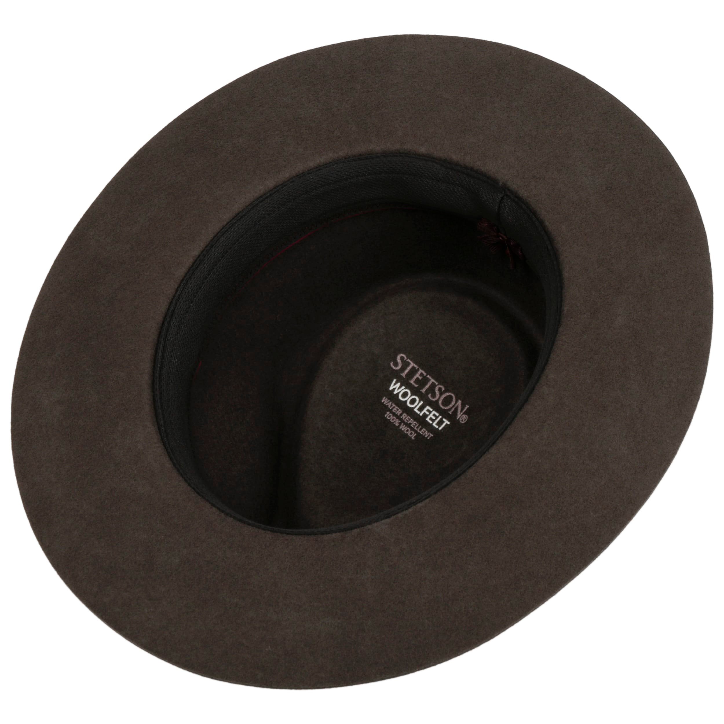 Stetson Lancover Trilby Wollen Hoed Heren - vilthoed vilt met voering voor Herfst/Winter - XL (60-61 cm) grijs