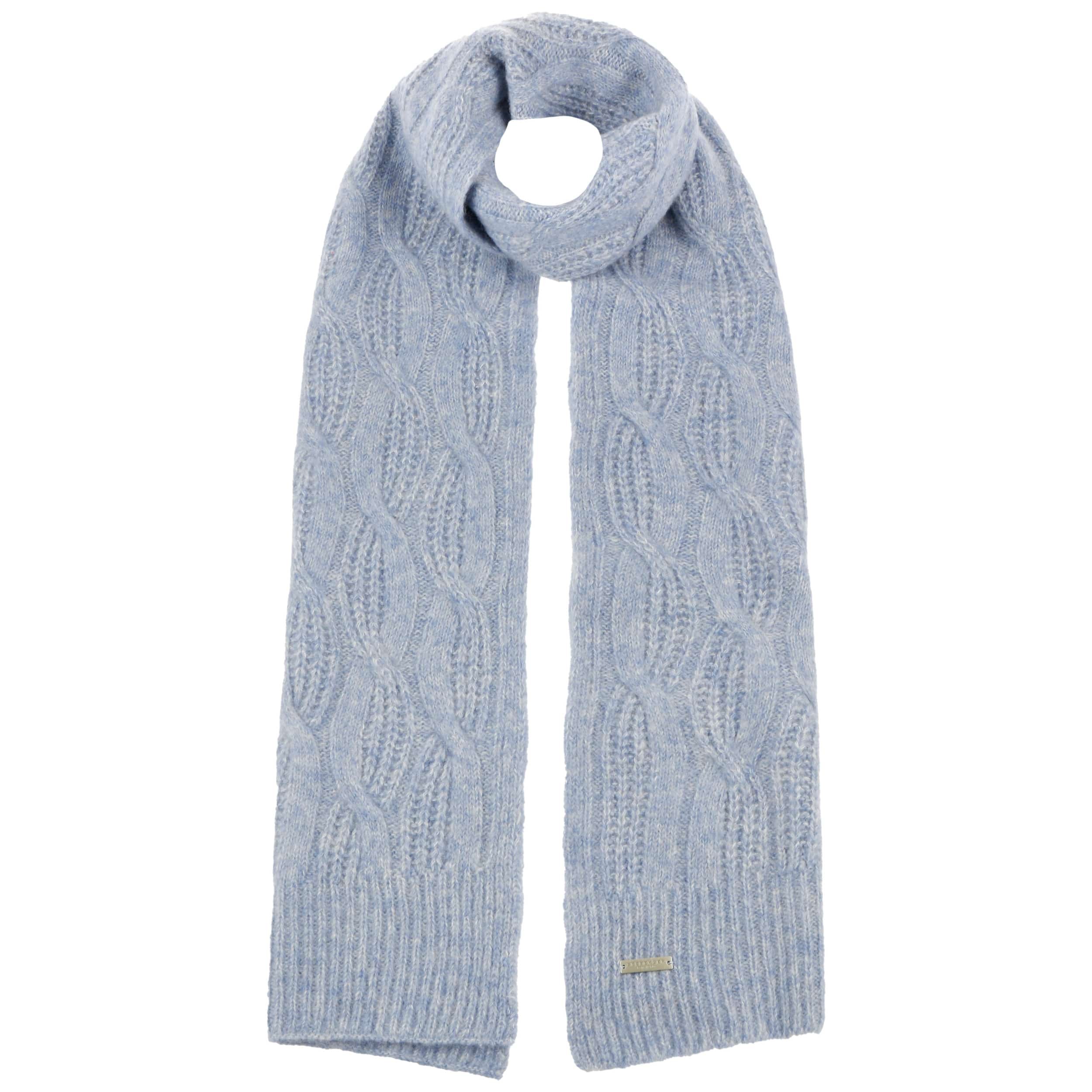 Trendy xl sjaal met kralen en strass steentjes cappuccino - Winter sjaal