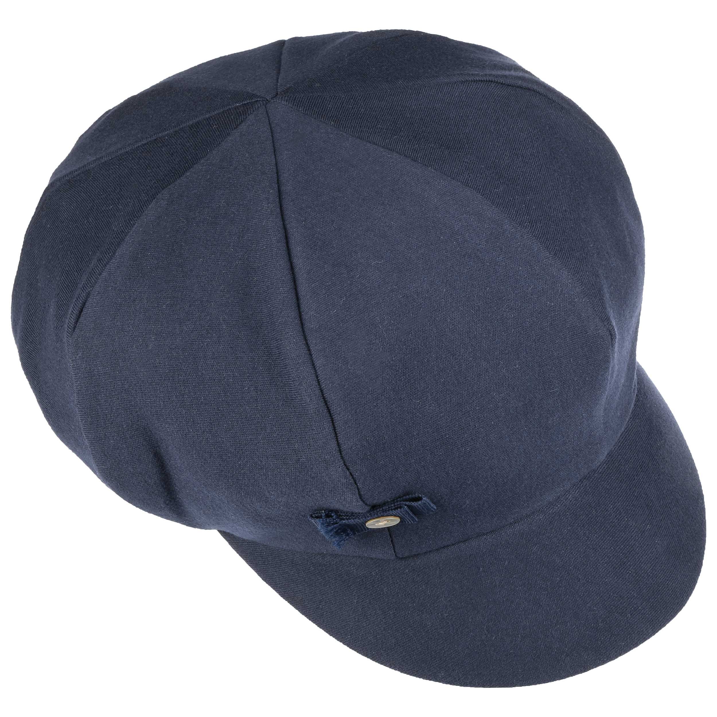 bedacht Linnen Newsboy Cap Dames - One Size blauw