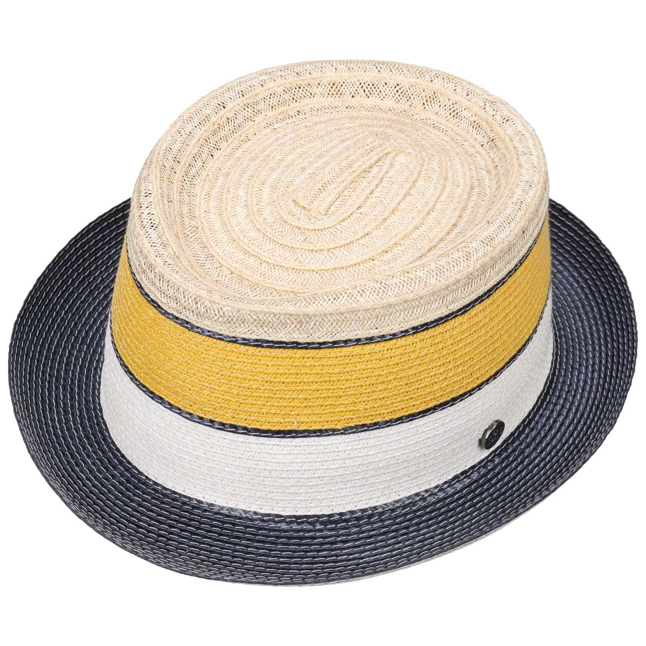 Classic Italy Porkpie strohoed, 3 kleuren, voor heren of dames, Classic