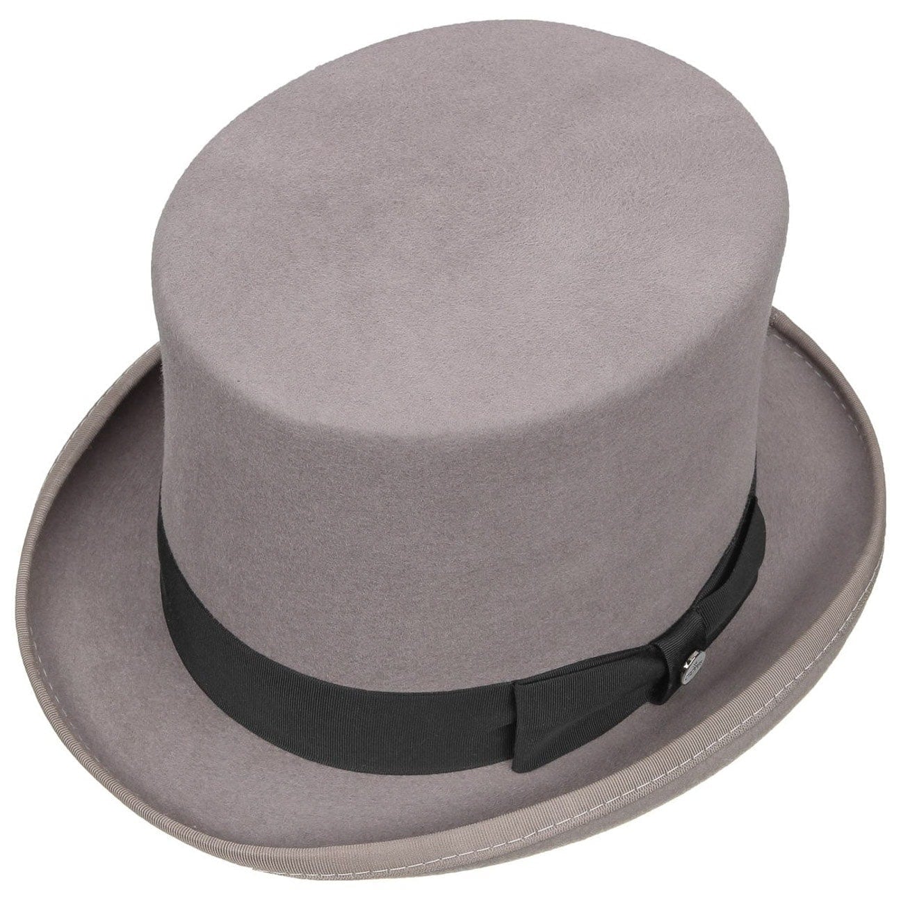 Lierys City Vilthoed Dames/Heren - heren hoed maffia Bogart met ripsband voor Zomer/Winter - L (58-59 cm) donkerbruin