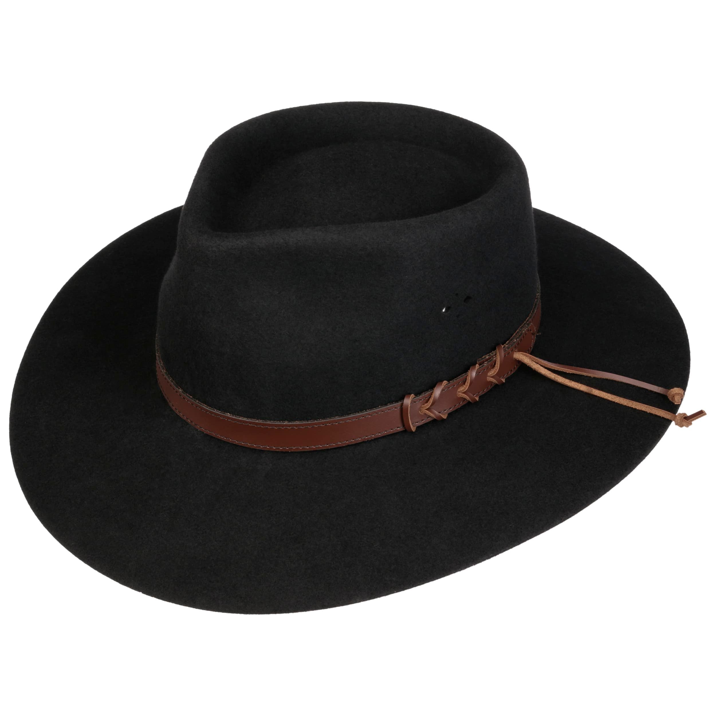 Walker and Hawkes - Australische hoed - ventilerend - rundleer - Bruin - M (58 cm