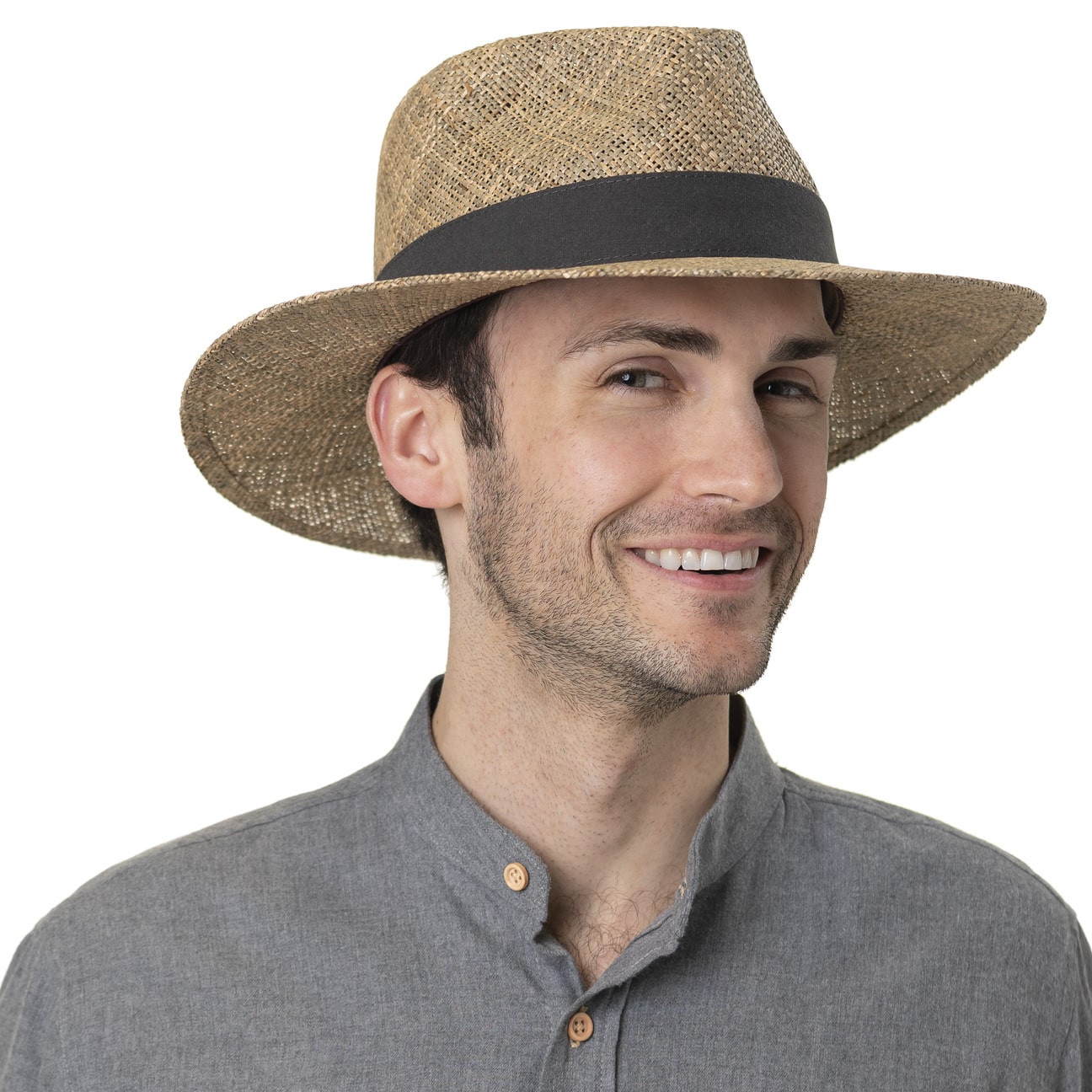 Cappello Uomo Estivo Panama Cappello Fedora Panama Pieghevole