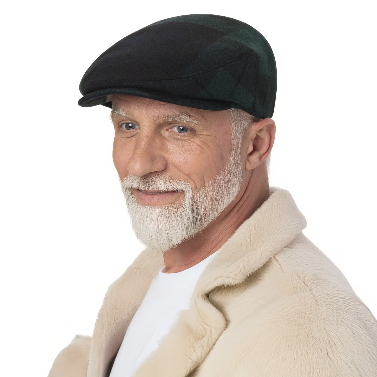 Black watch flat cap Clearance