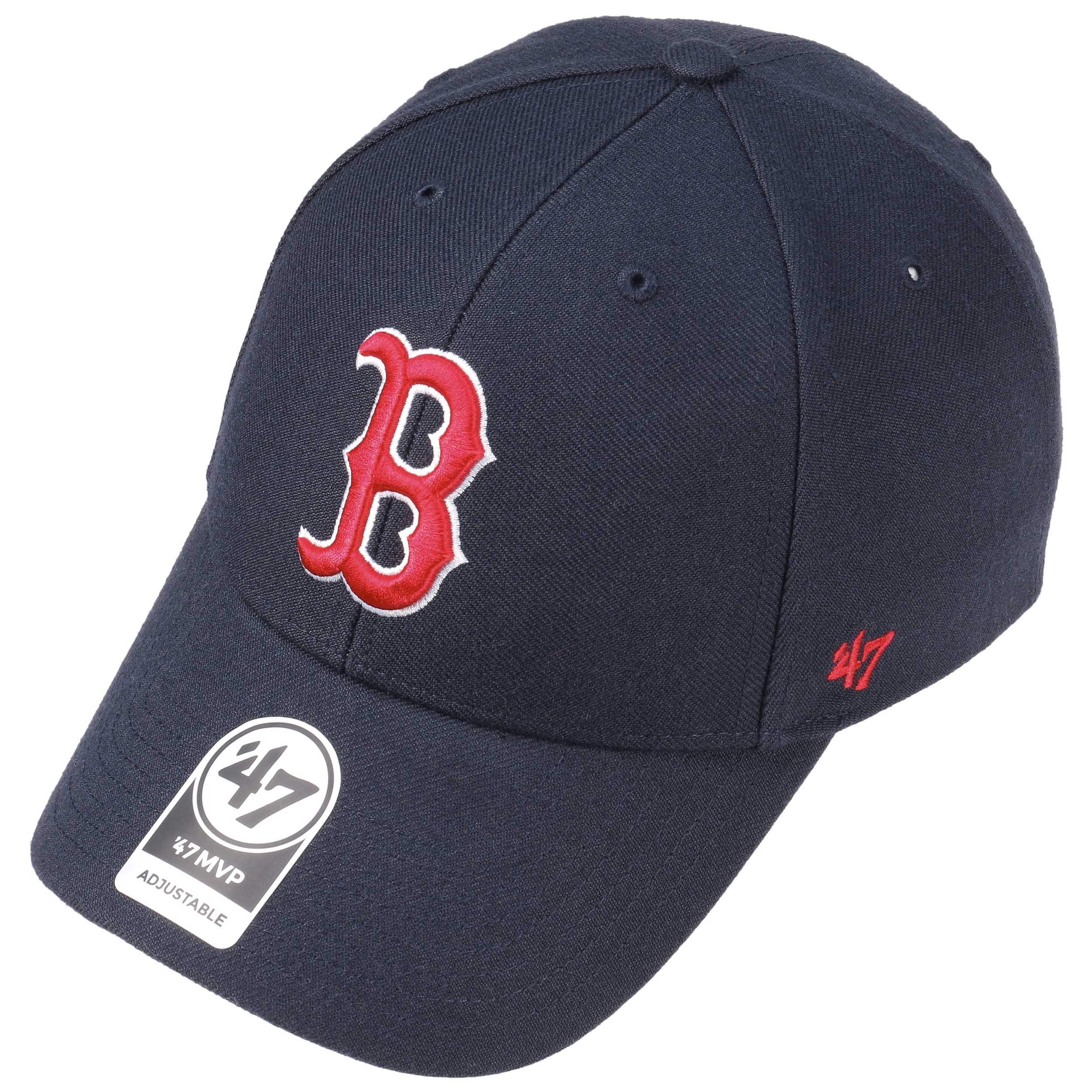 47 Brand Boston Red Sox Berretto Da Baseball – MLB, Taglia Unica, Colore Marrone, Con Risvolto Di Grano