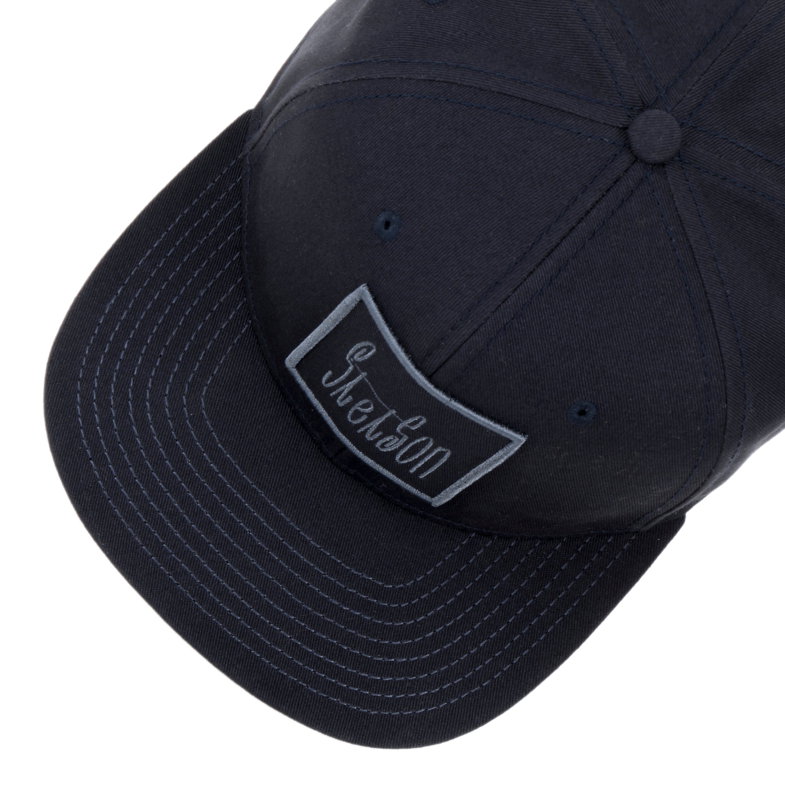 Stetson Brand Tag Pet Heren - snapback cap baseballpet flat brim met Stetson Brand Tag Pet Heren - snapback cap baseballpet flat brim met