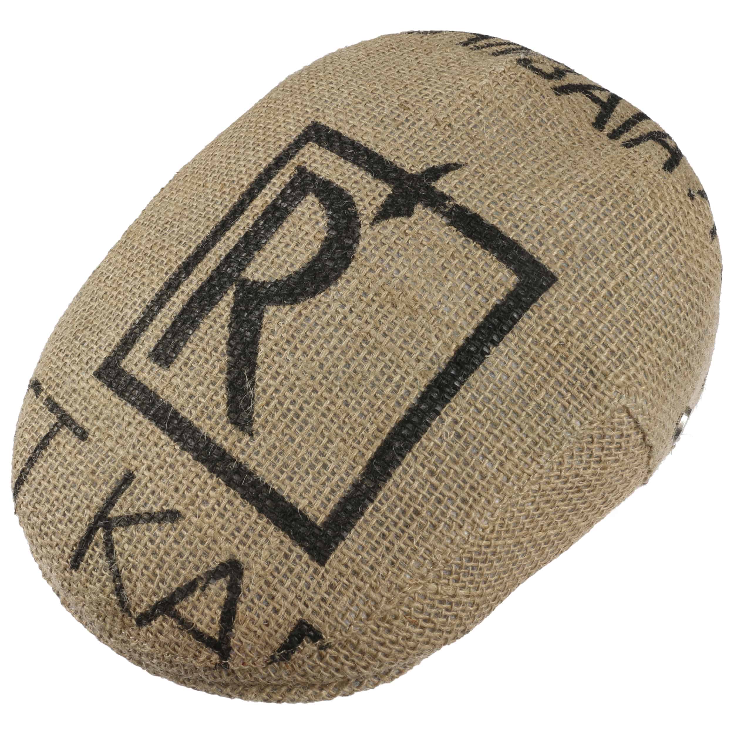 Café Espresso Jute Flat Cap by ReHats 55,90