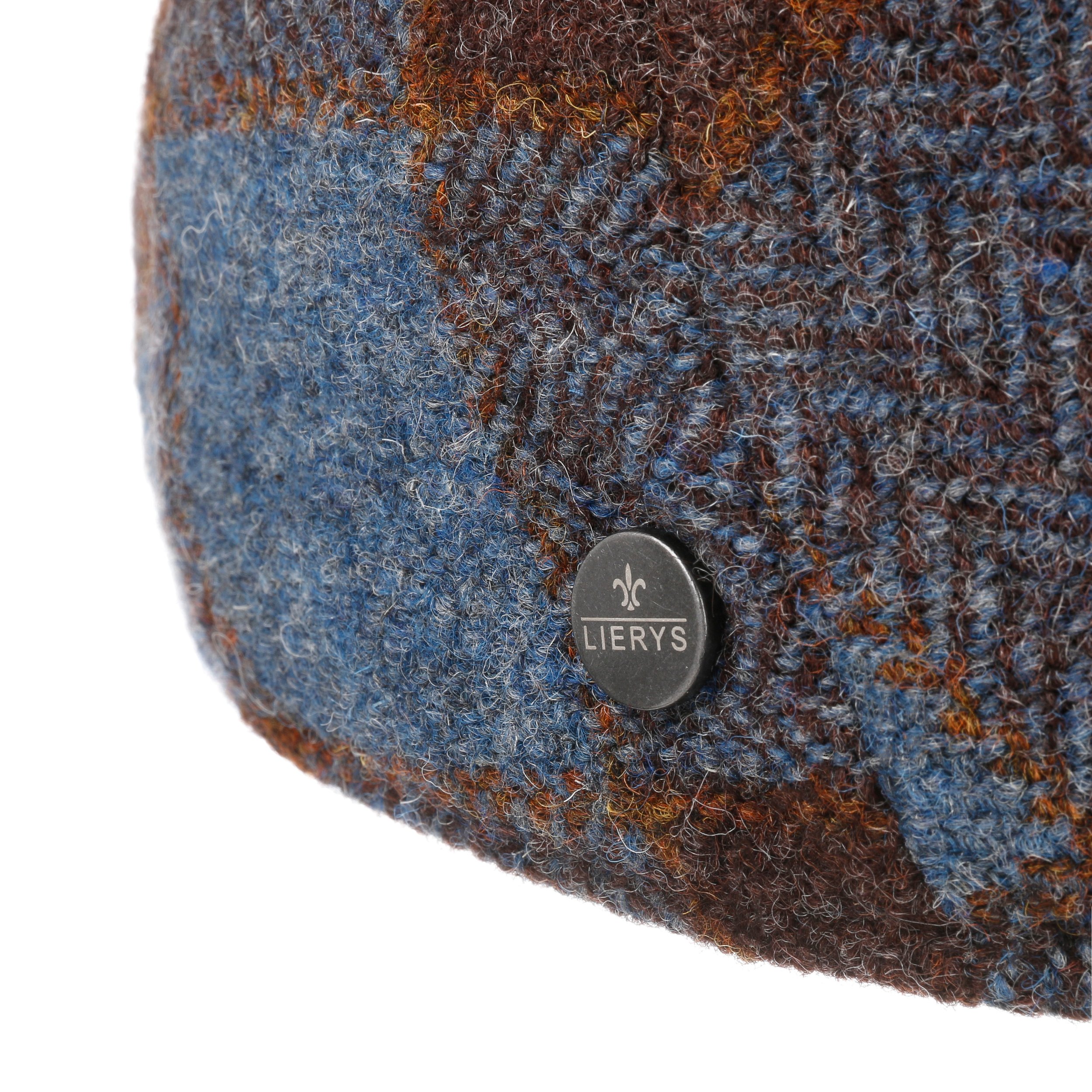 Lierys Capri Check Virgin Wool Pet Heren - Made in Italy wollen cap