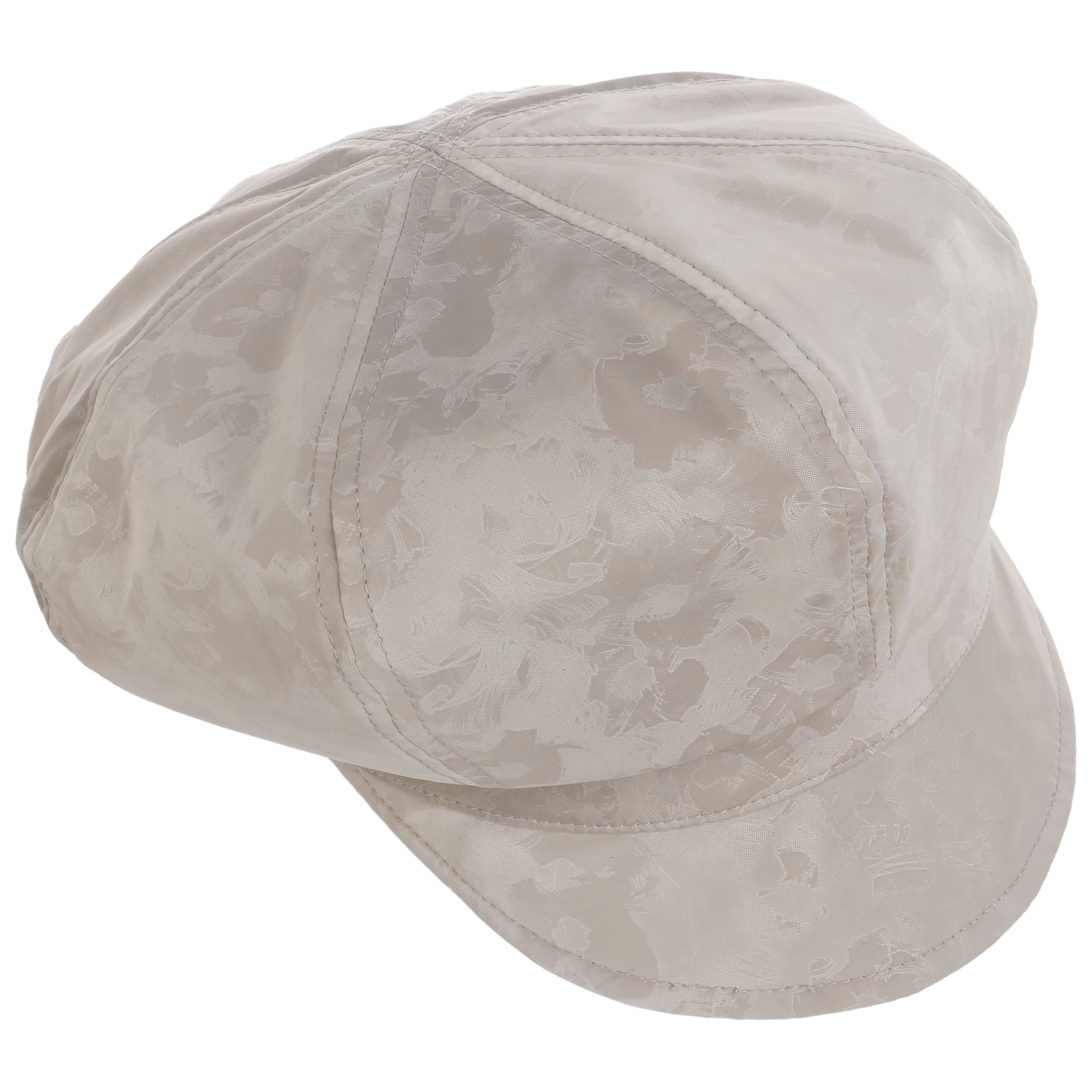 Seeberger Annelie Gebreide Newsboy Pet Dames - met klep visor muts voering voor Herfst/Winter - One Size petrol blauw
