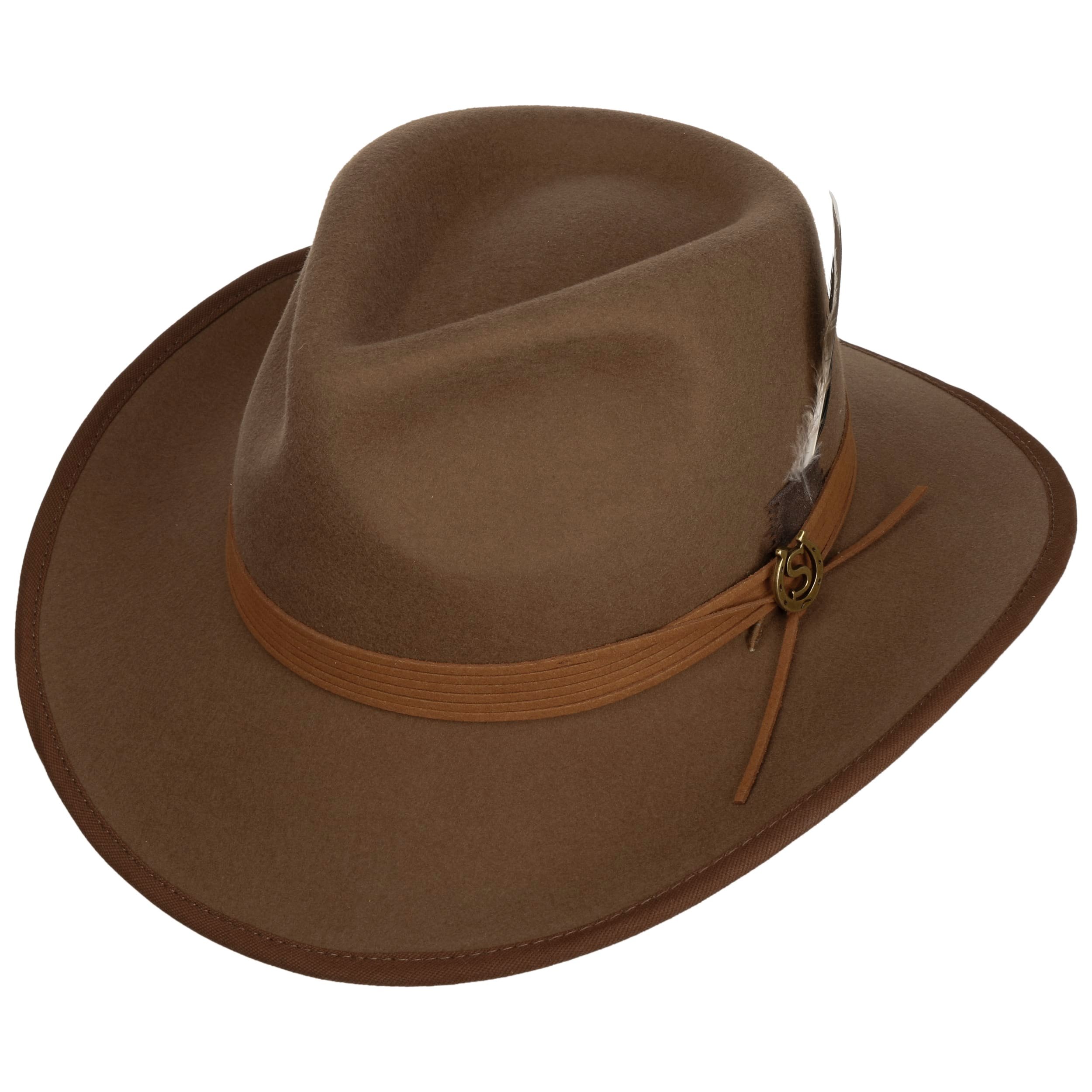 Hoed Cowboy Elroy bruin lederlook