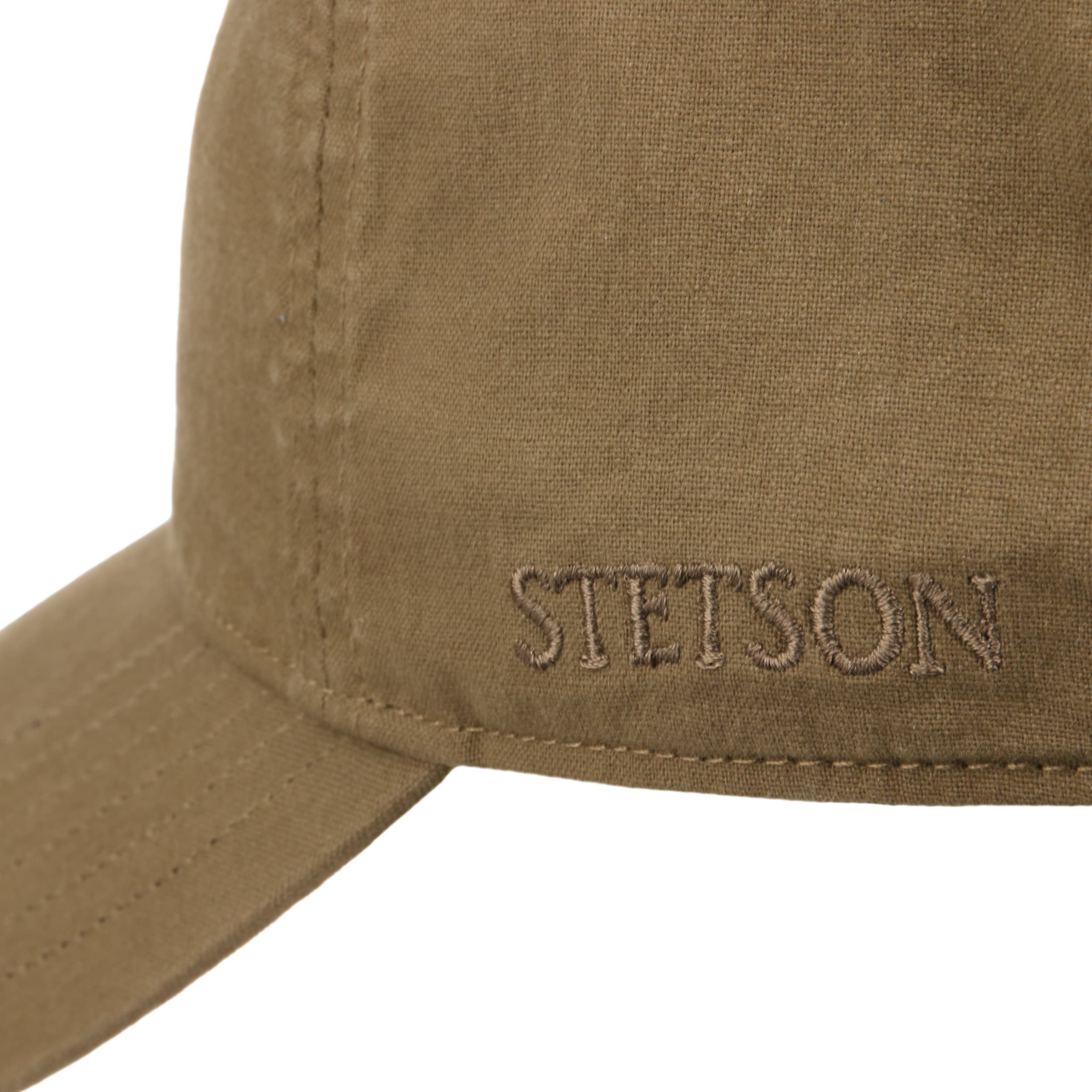 Stetson Ducor Sun Guard Fullcap Dames/Heren - katoenen cap fitted UV- bescherming met klep achterkant gesloten voor Lente/Zomer - XXL (62-63 cm) bordeaux