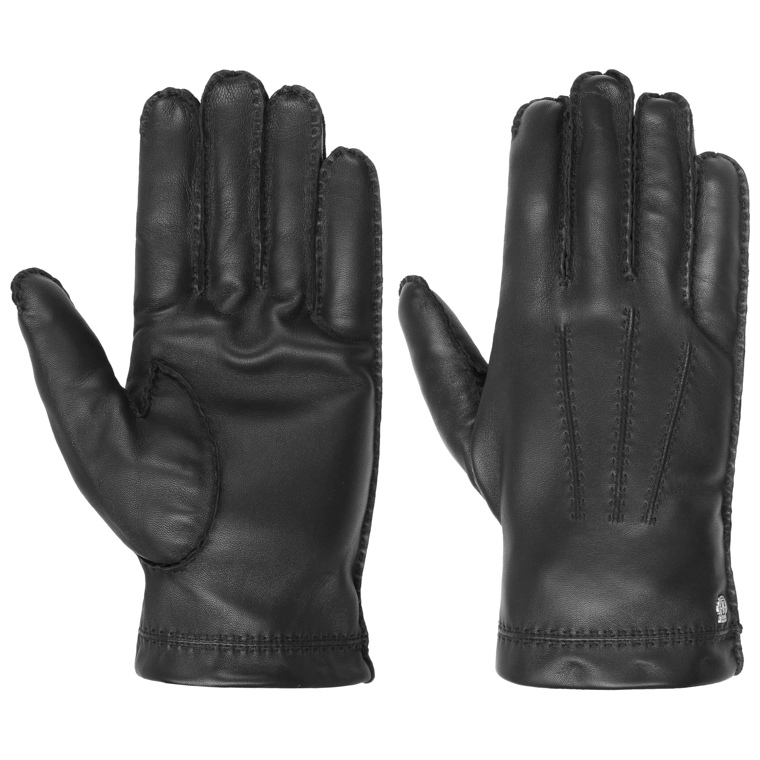 Accessoires Handschoenen Leren handschoenen Roeckl Leren handschoenen zwart elegant 