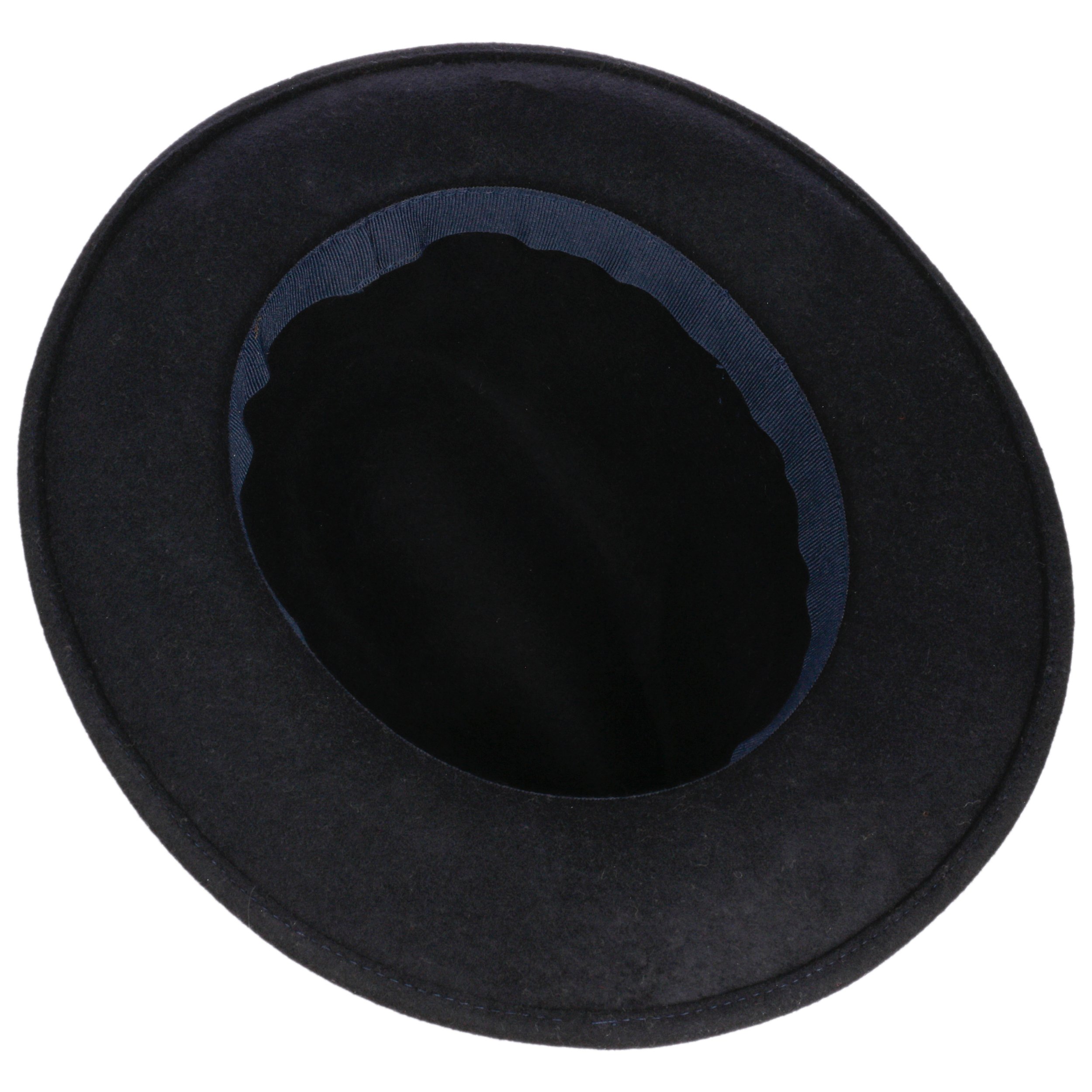 Lipodo Bill Cody Westernhoed Dames/Heren - Made in Italy vilthoed wolvilthoed met leren band voor Zomer/Winter - S (54-55 cm) zwart