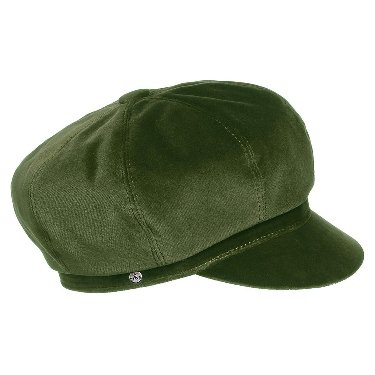 Lierys Vanford Newsboy Pet Dames - Made in the EU baker boy cap visor muts met klep voering voor Herfst/Winter - One Size olijfgroen