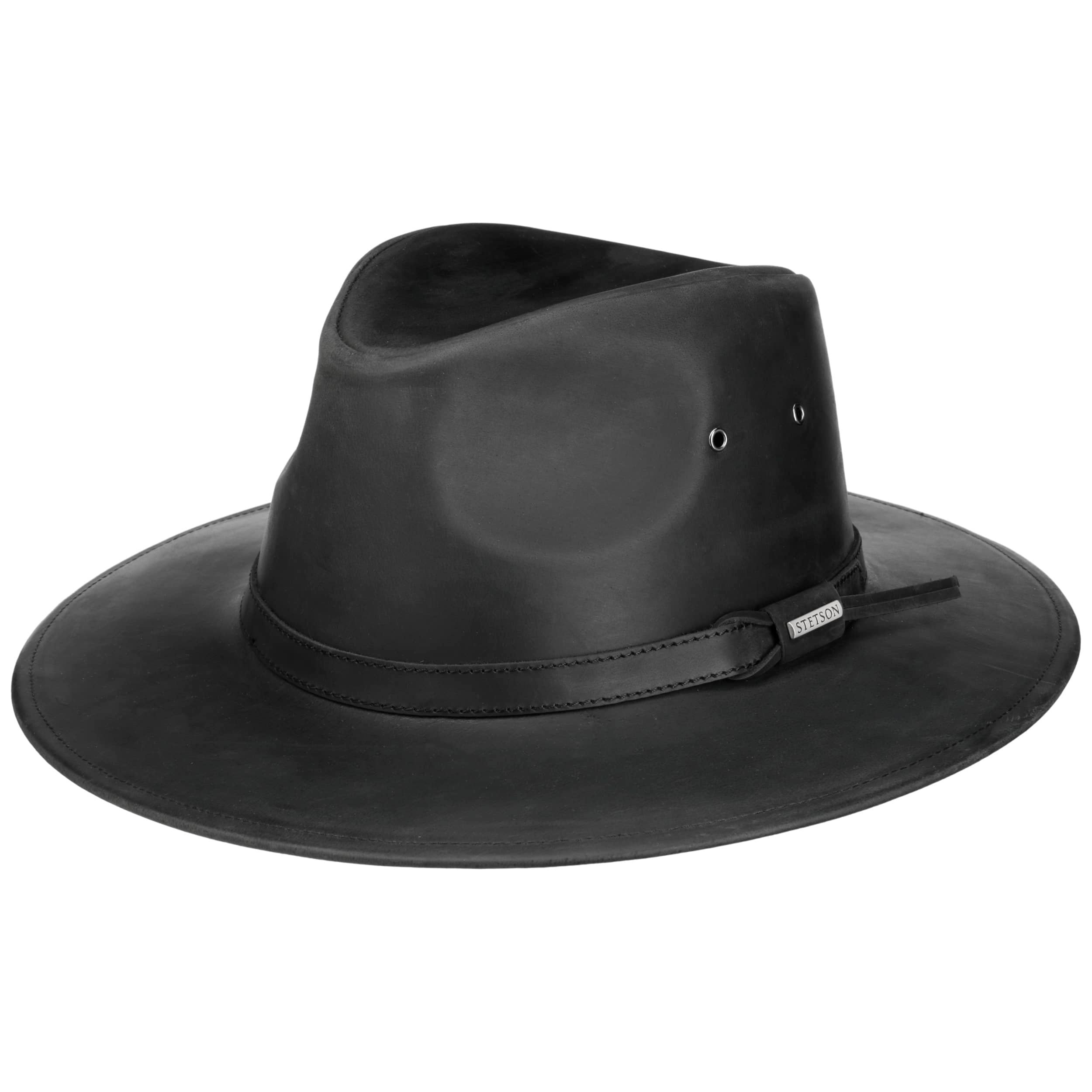 Black Jungle ARAMAC leren hoed cowboyhoed Australische hoed hoed, bruin, XL