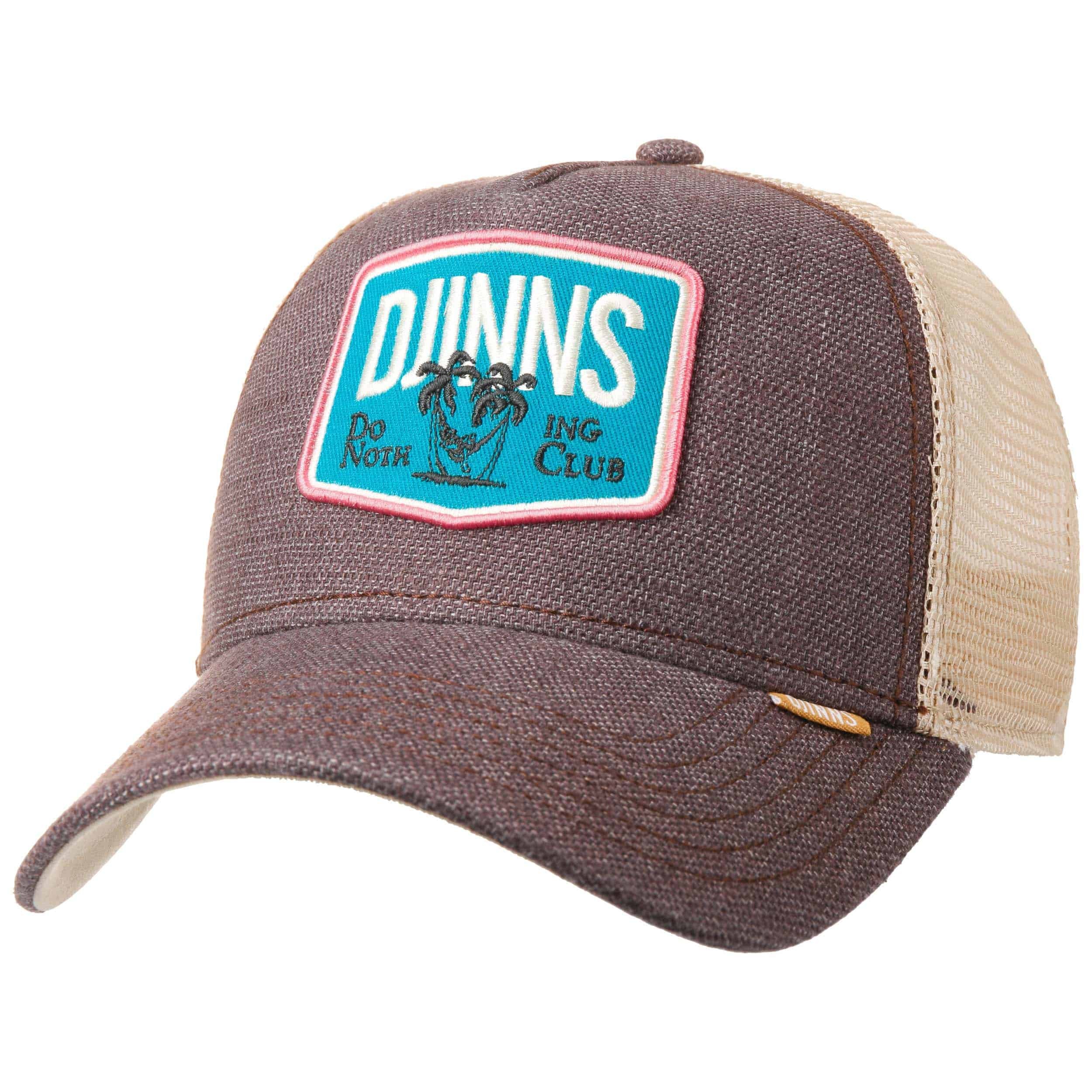 Djinns Plainlace HFT Pet Dames/Heren - truckercap Baseball Pet Mesh Snapback met klep voor Zomer/Winter, Zand, Eén maat