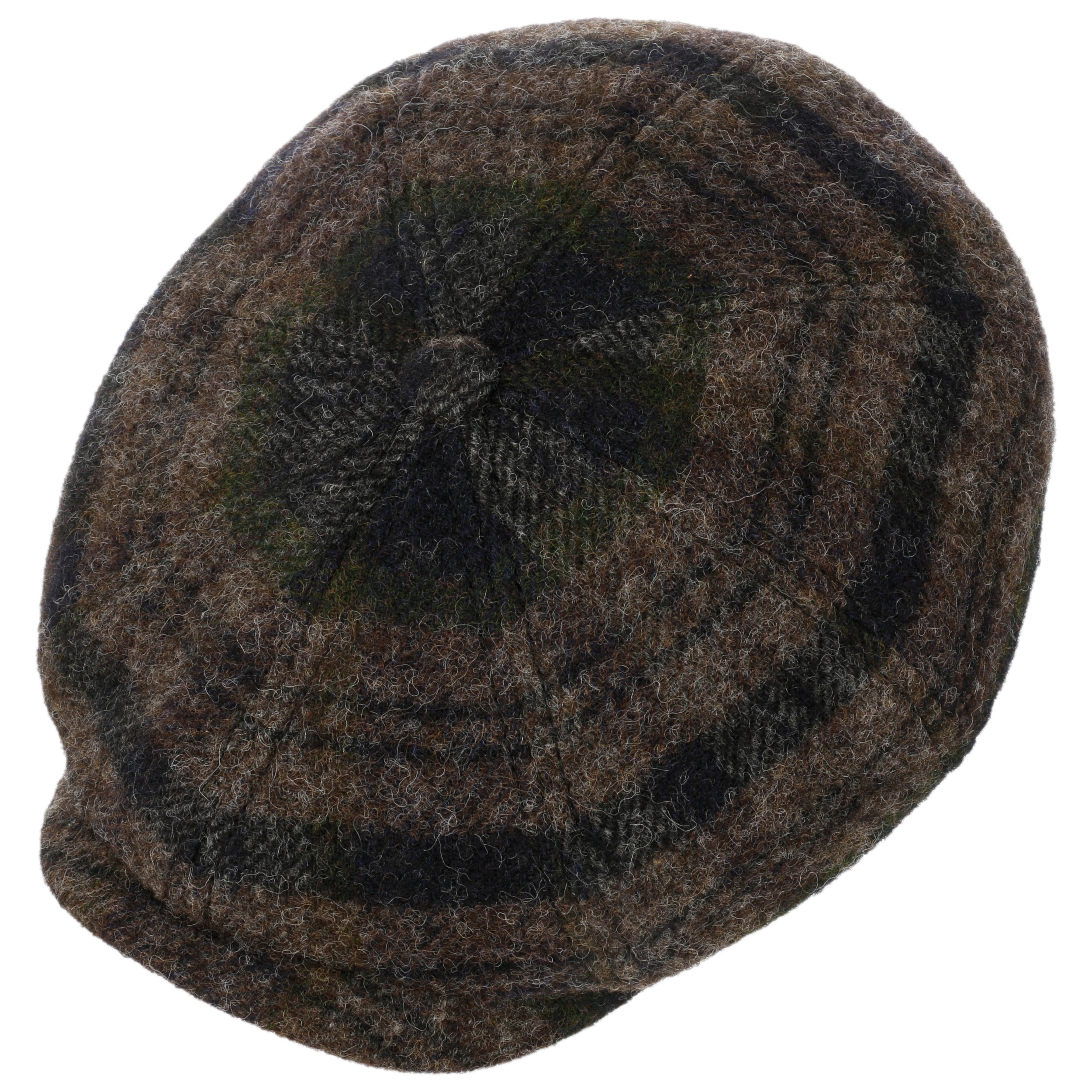 Stetson Hatteras Classic Wool Flat Cap Heren - newsboy pet wollen met klep voering voor Herfst/Winter - 58 cm zwart-blauw Stetson Hatteras Classic Wool Flat Cap Heren - newsboy pet wollen met klep voering voor Herfst/Winter - 58 cm zwart-blauw