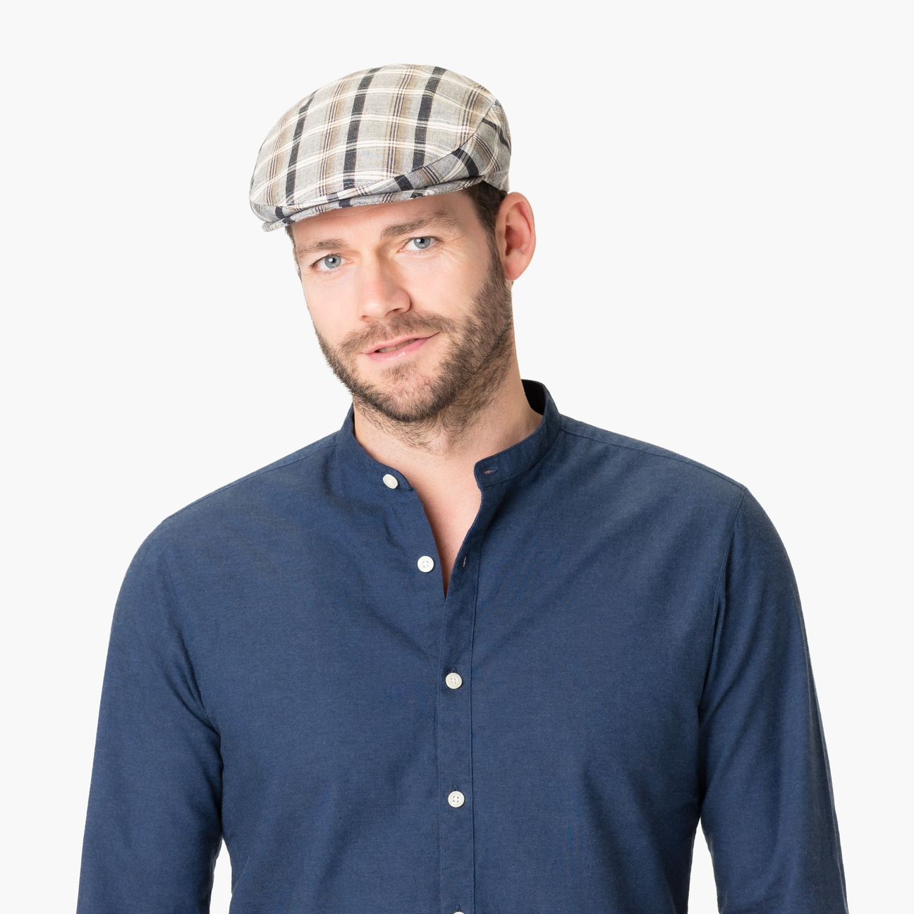 Lipodo Flatcap Schiebermütze - Italienische Baumwollmütze Im Denim-Look