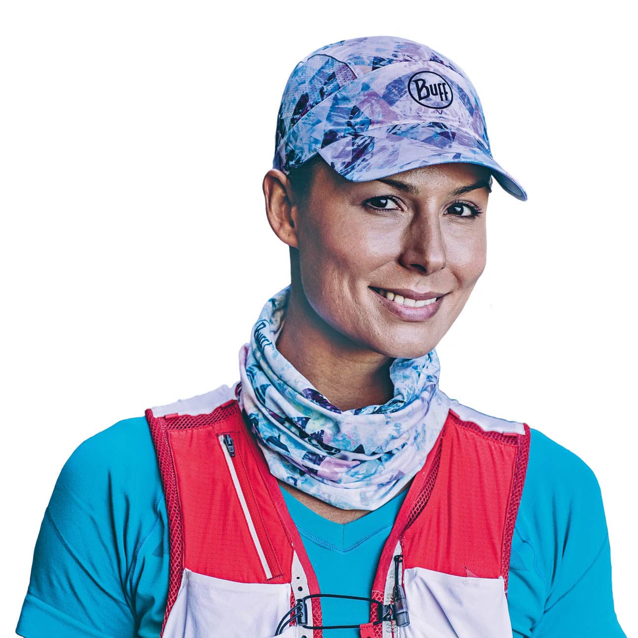 Vierkante bedrukt katoenen doek of sjaal met platbinding