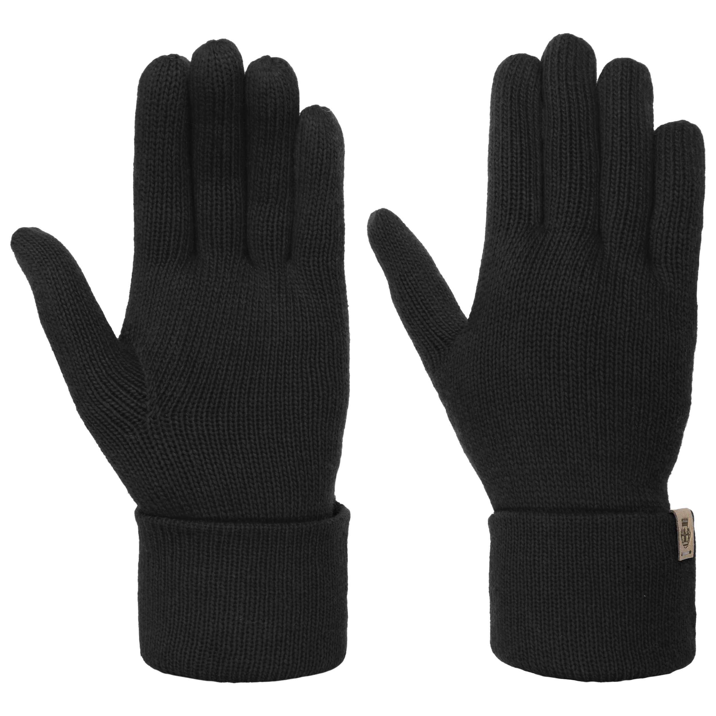 Wanten Leer met cashmere voering zwart bruin slank type 74 dames en heren - Handschoenen en wanten - -soepel en oersterk