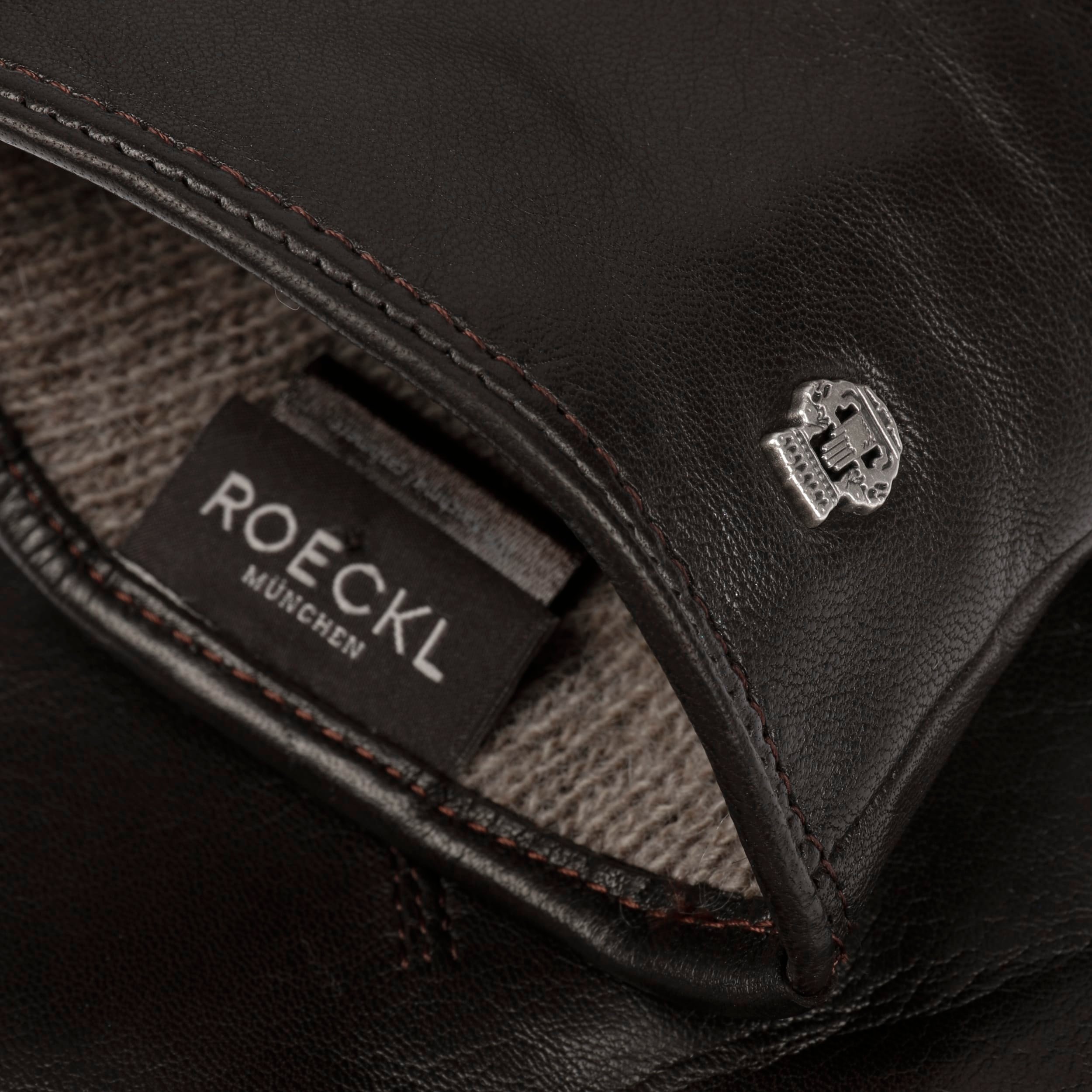 Roeckl Handschoenen van scheerwol, model 'WALK' in middengrijs gemêleerd online kopen | P&C