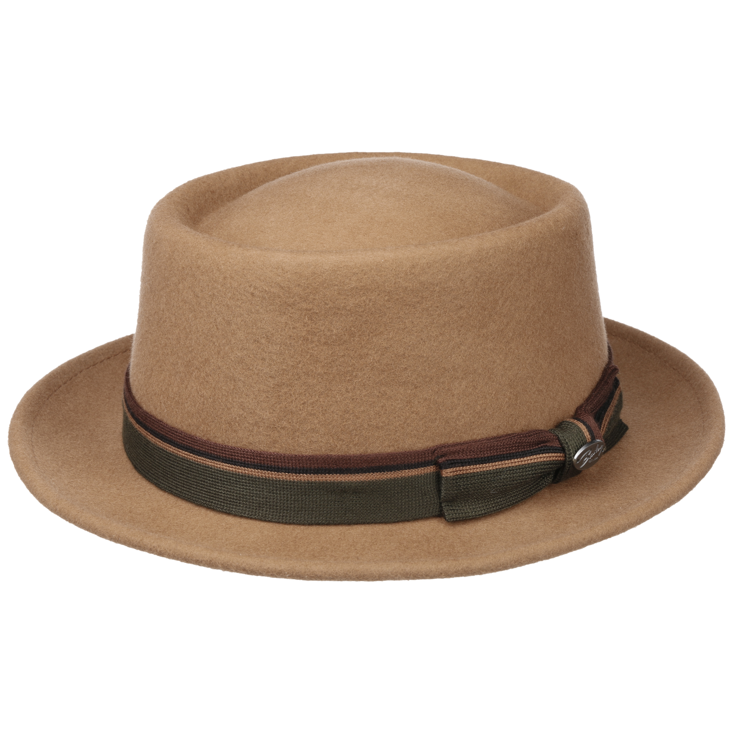 green trilby hat