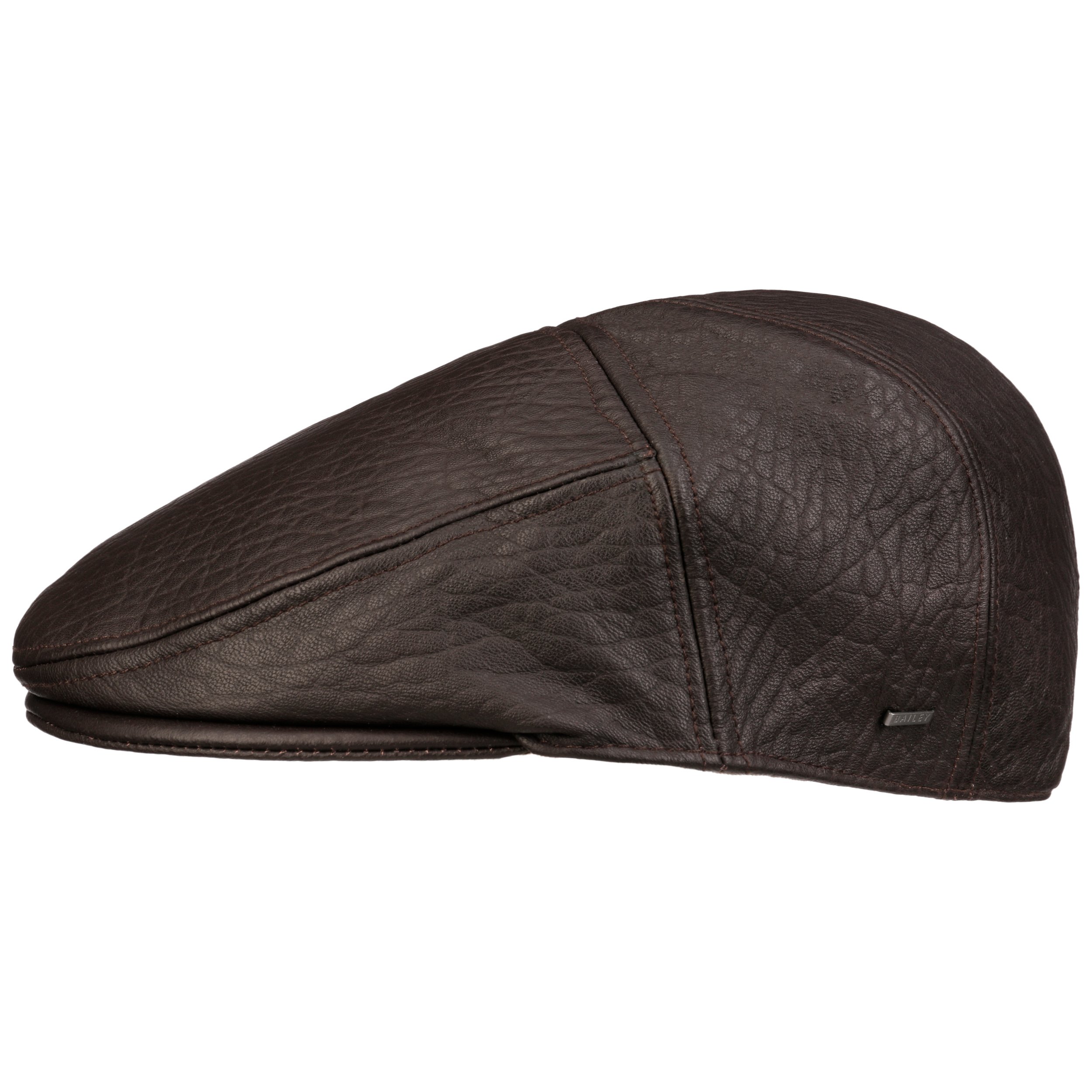Wigens Flat Cap Elk Leather Brown | Hoedenzaak Jos van Dijck