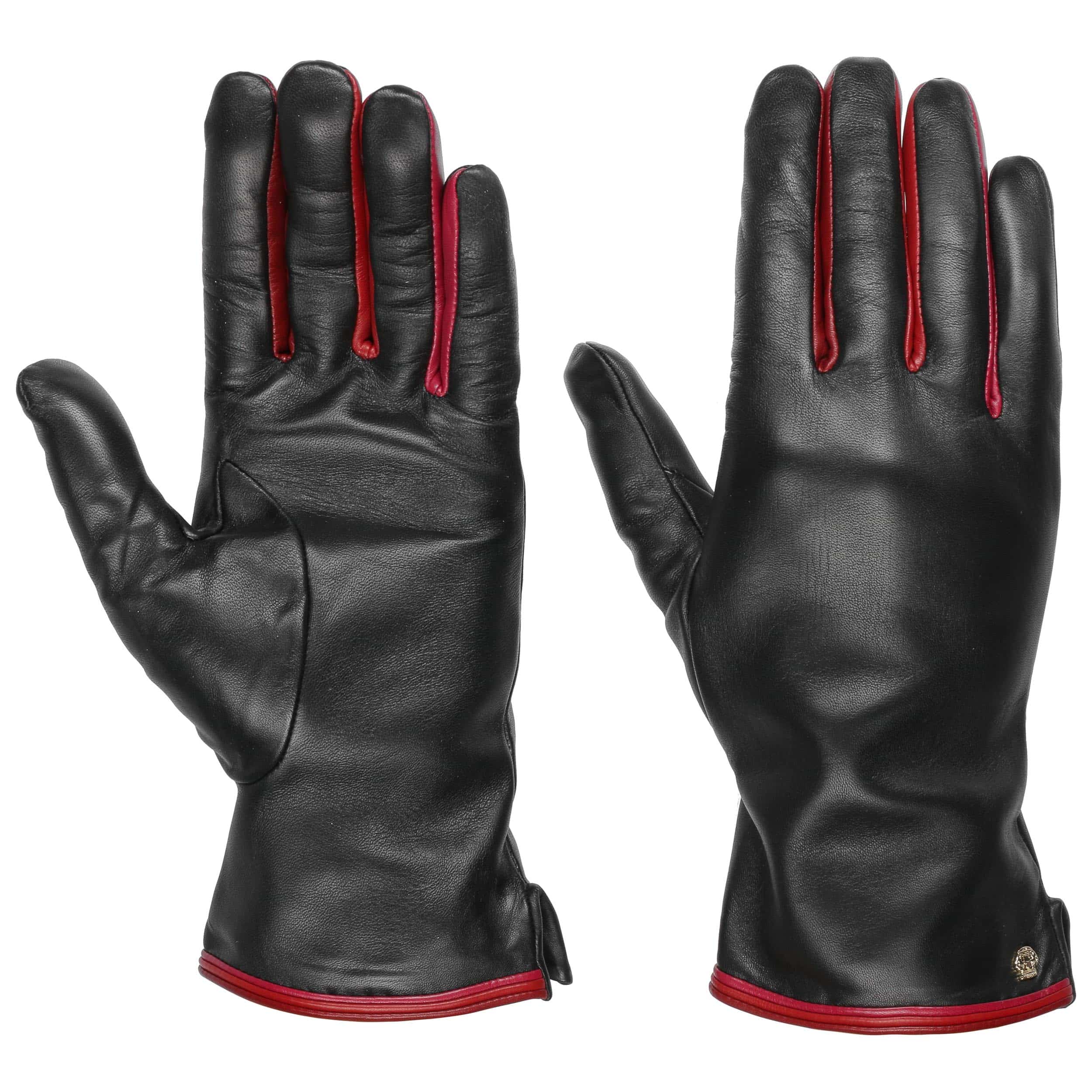 Accessoires Handschoenen Leren handschoenen Roeckl Leren handschoenen zwart volledige print casual uitstraling 