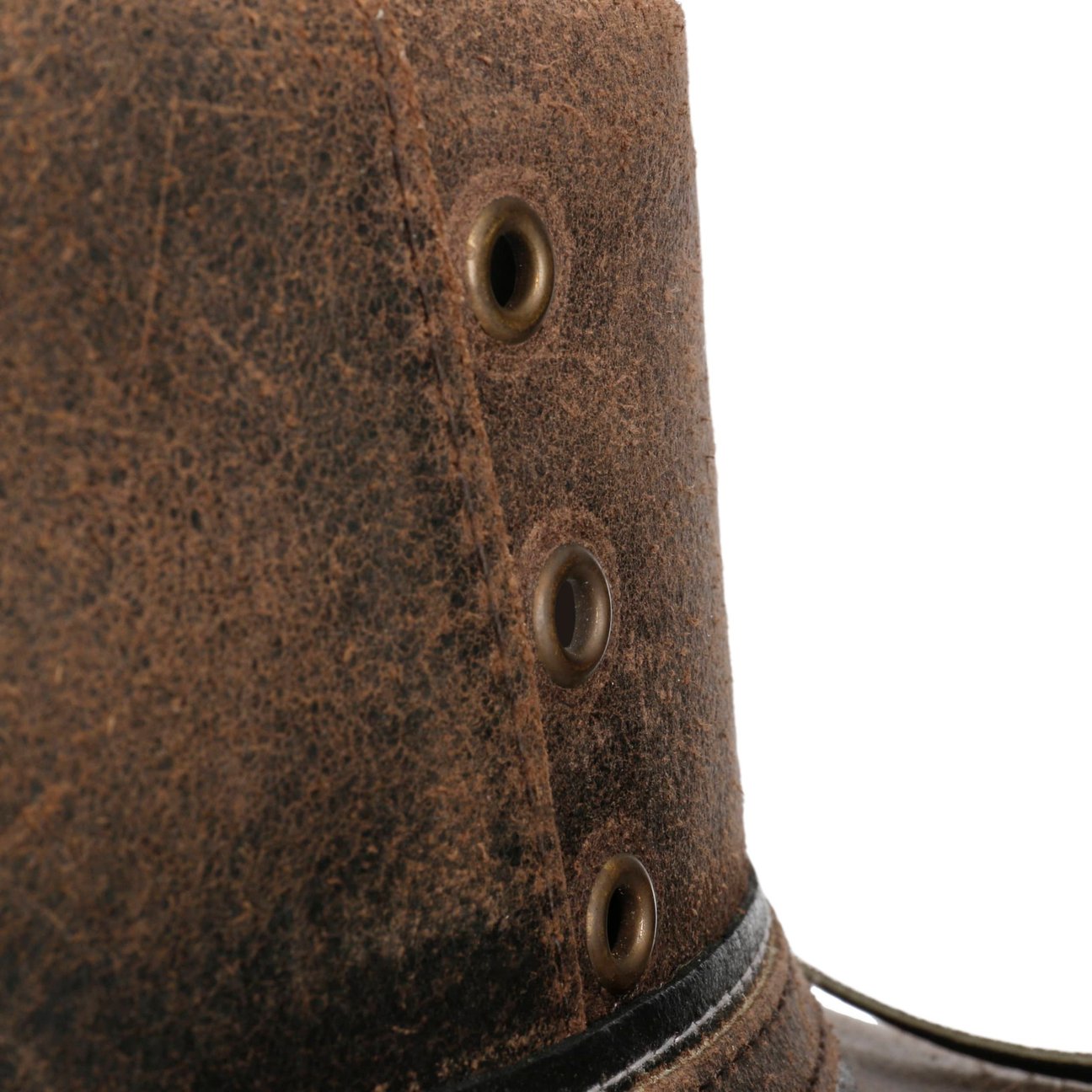 Black Jungle Kimbolton leren hoed, westernhoed