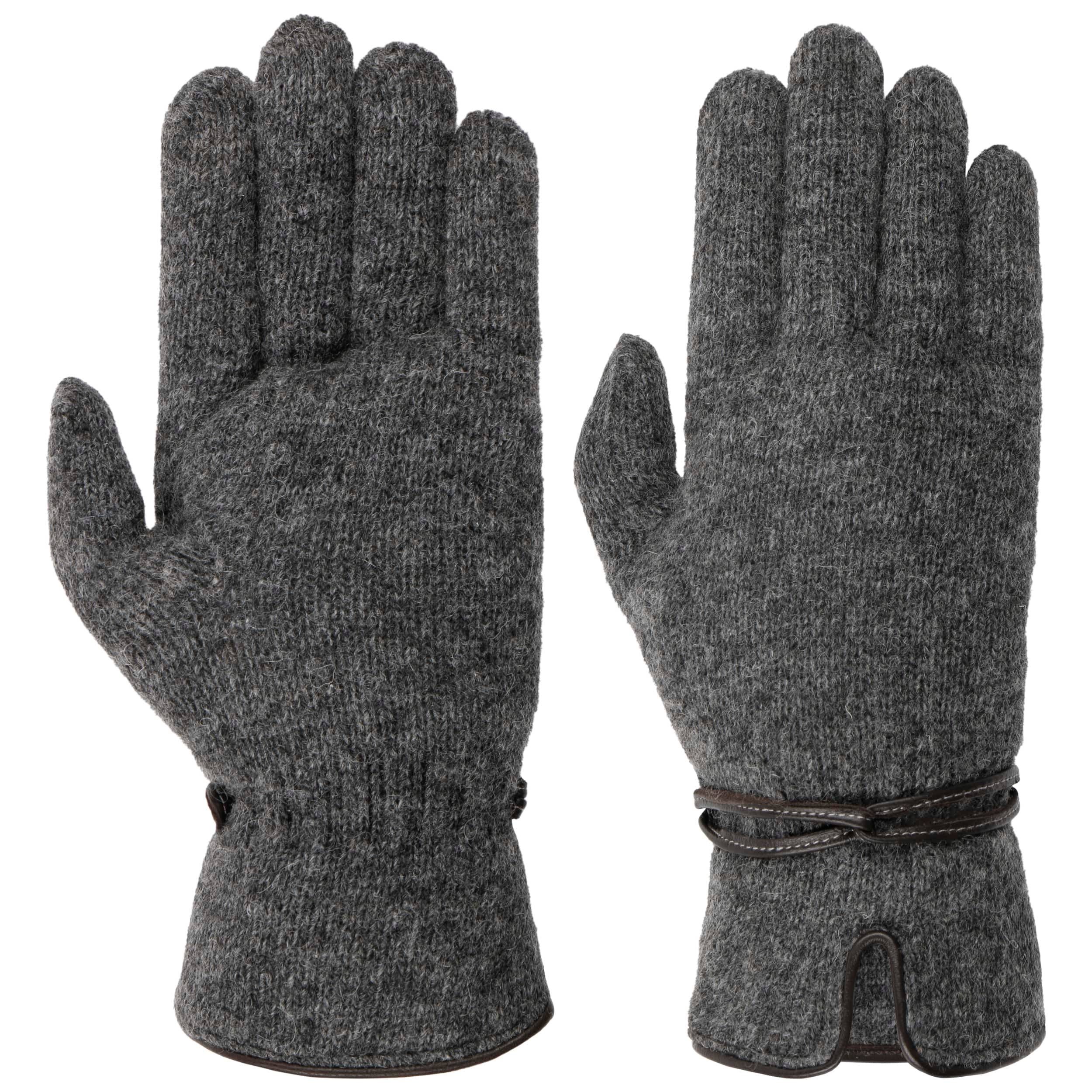 Lierys Liova Merino Gebreide Handschoenen Dames - Made in Italy wollen vingerhandschoenen voor Herfst/Winter - One Size bont