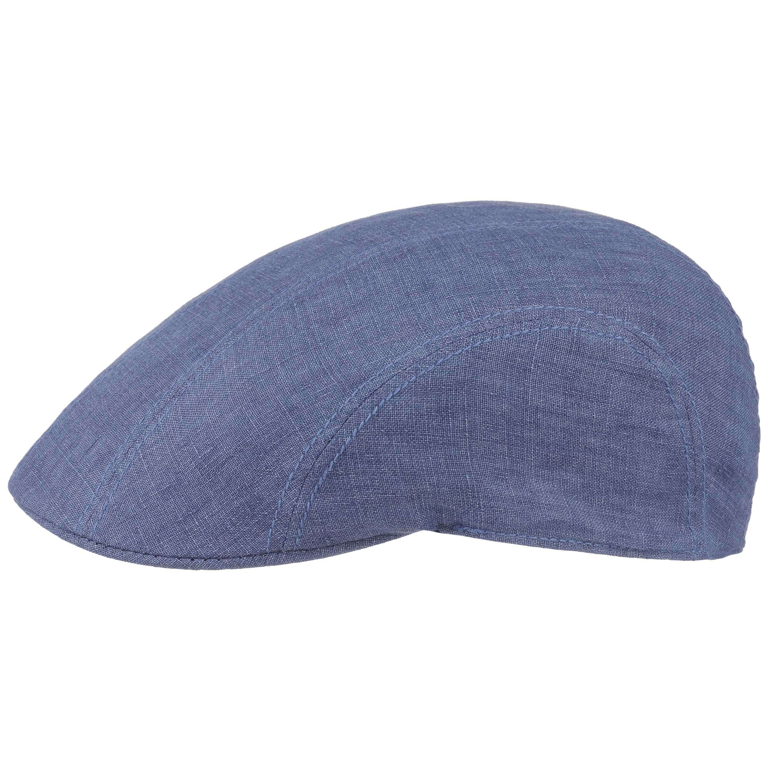 Stetson Madison Linnen Flatcap Dames/Heren - pet cap flat hat met klep voering voor Lente/Zomer - 59 cm zwart