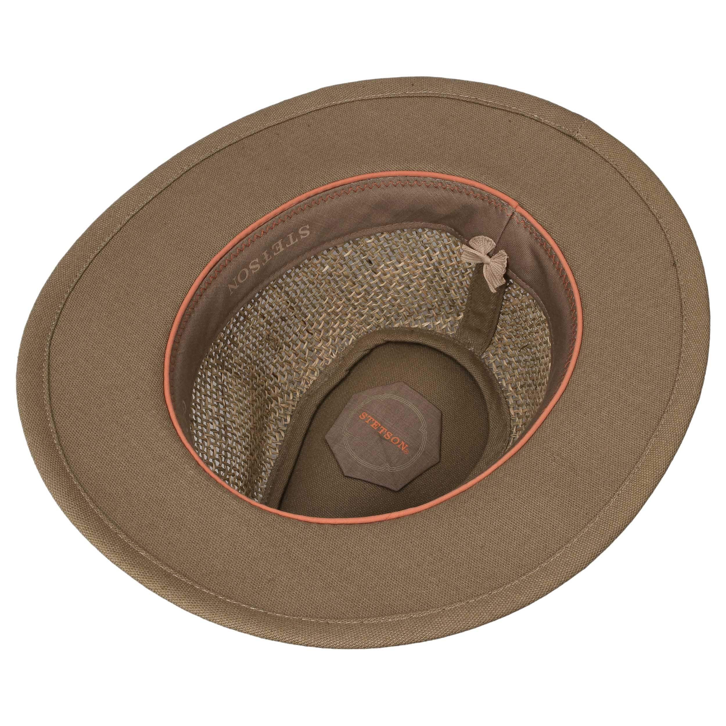Stetson Medfield Seagrass Hoed Heren - strohoed zonnehoed met leren Stetson Medfield Seagrass Hoed Heren - strohoed zonnehoed met leren