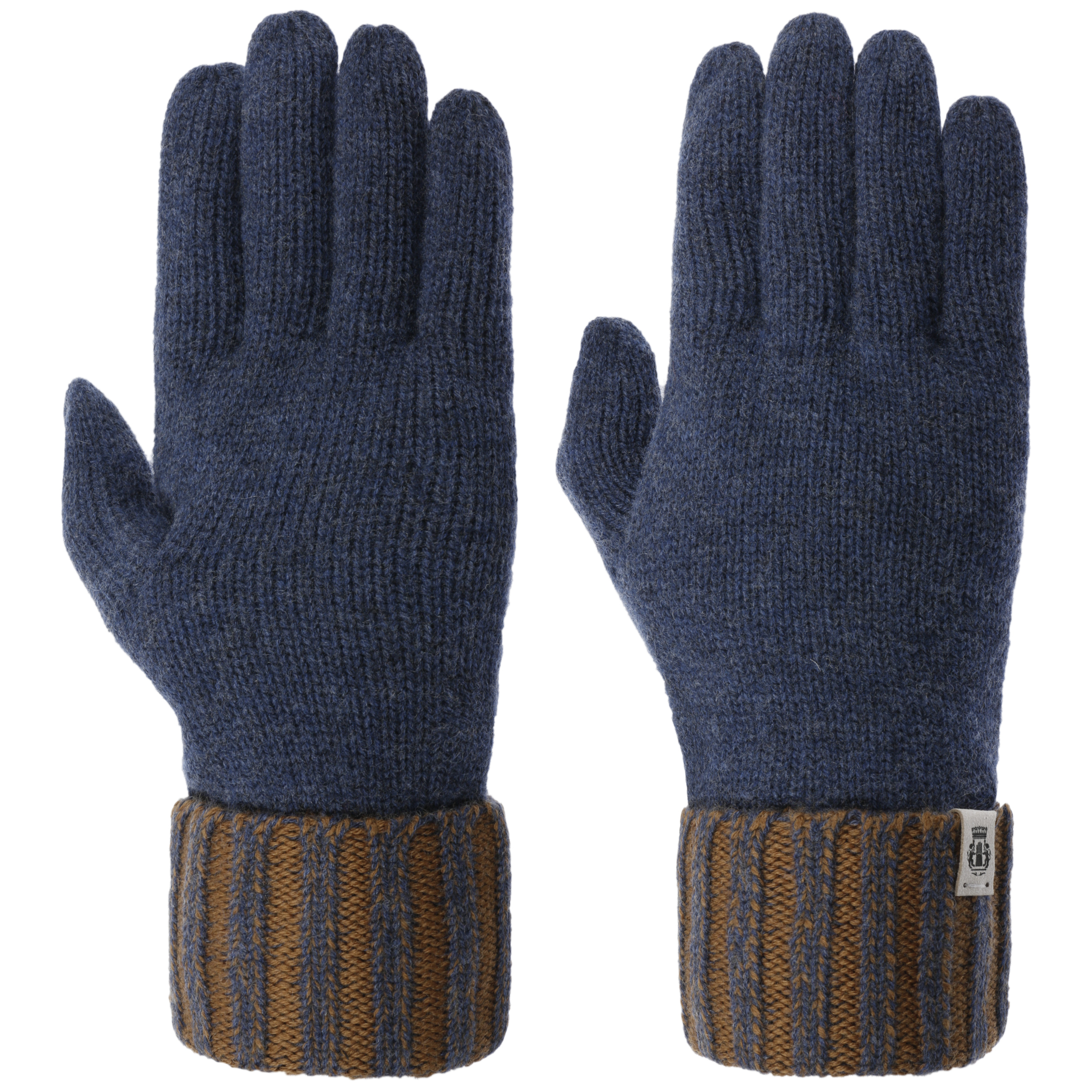 Accessoires Handschoenen & wanten Winterhandschoenen Merino Wollen Handschoenen Met Visgraat Manchet 