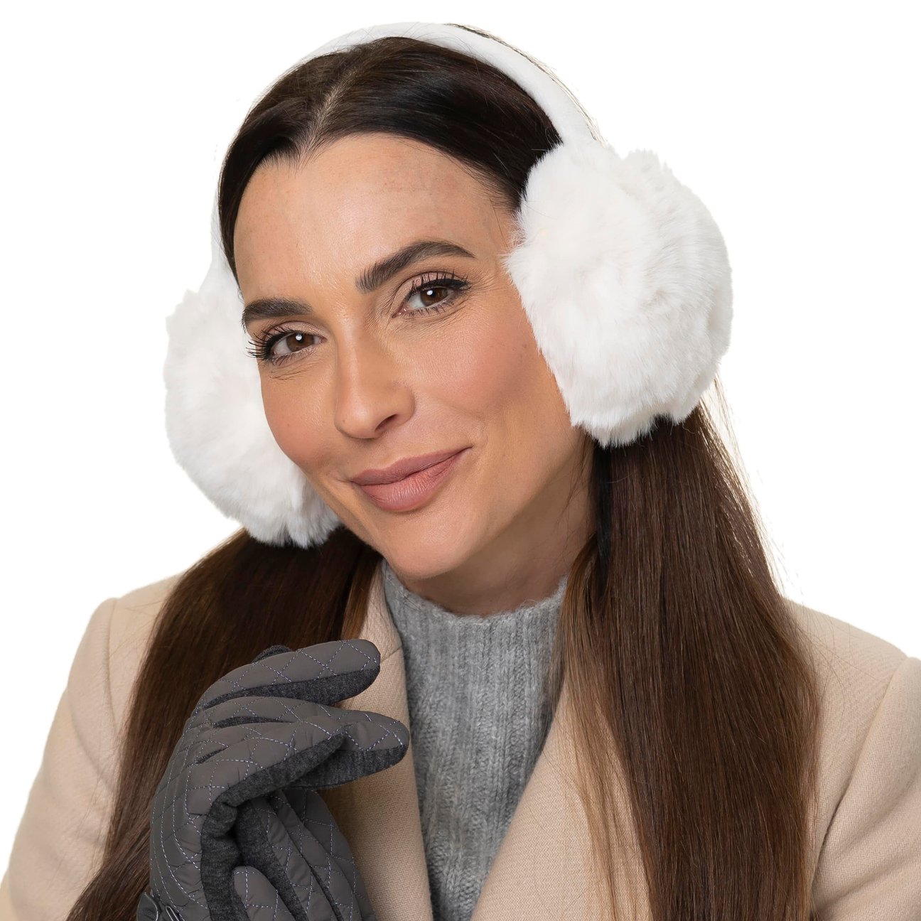 Barts Oorwarmers van imitatiebont, model 'FUR EARMUFFS' in beige online kopen | P&C
