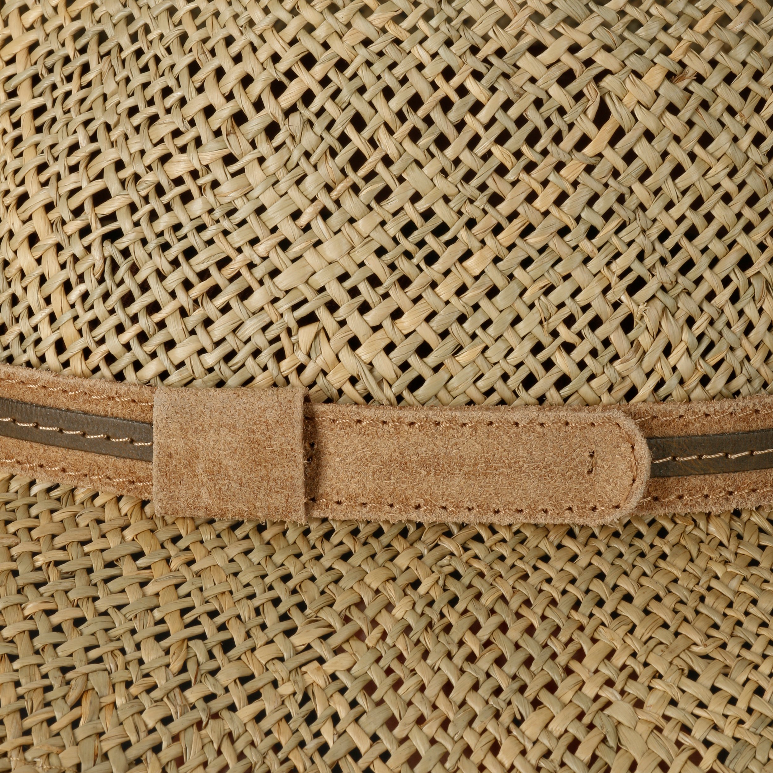 Lierys Parsell Traveller Strohoed Dames/Heren - Made in Italy strand hoed zonnehoed met leren band voor Lente/Zomer - 57 cm naturel