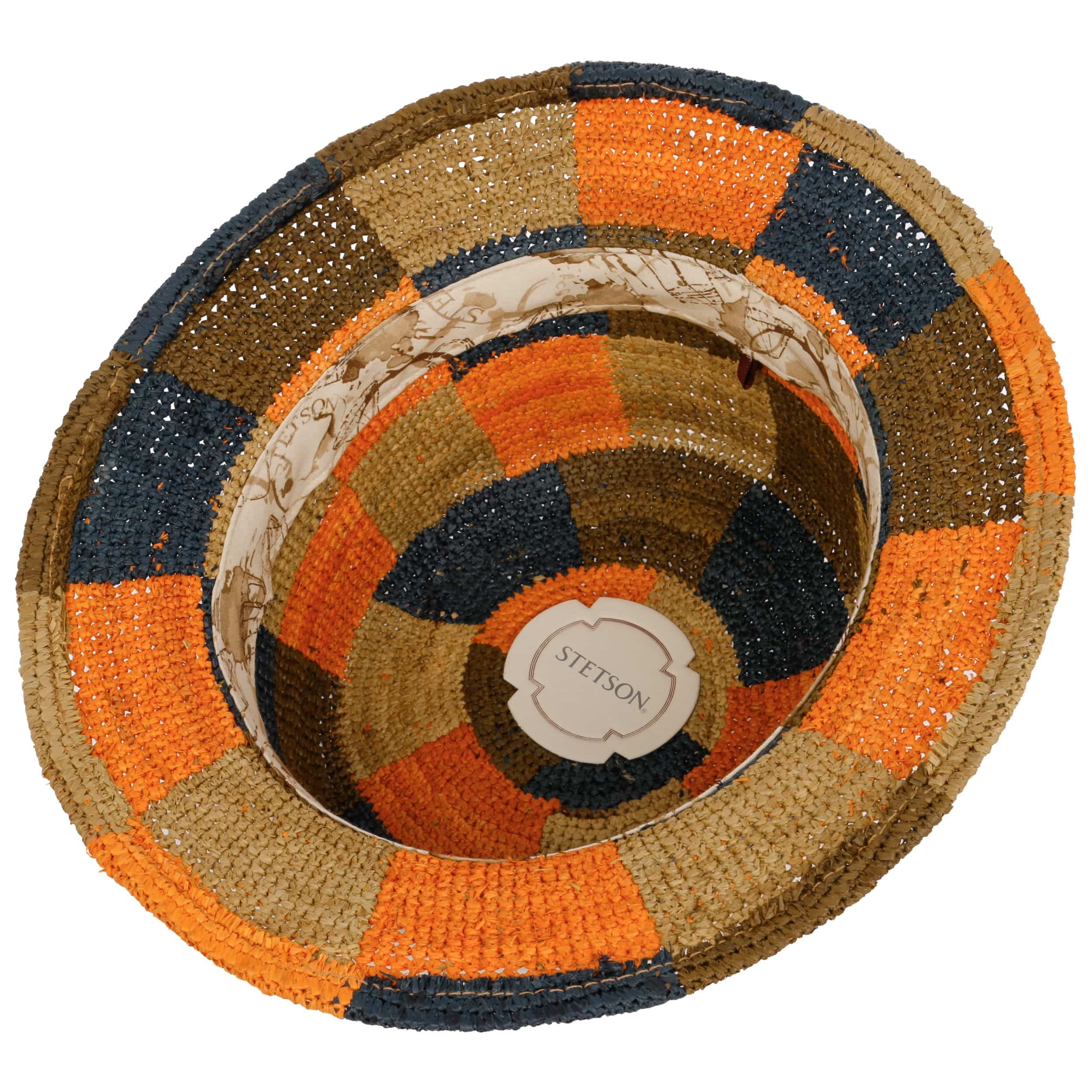 Patchwork Crochet Bucket Strohoed by Stetson - € 149,00
