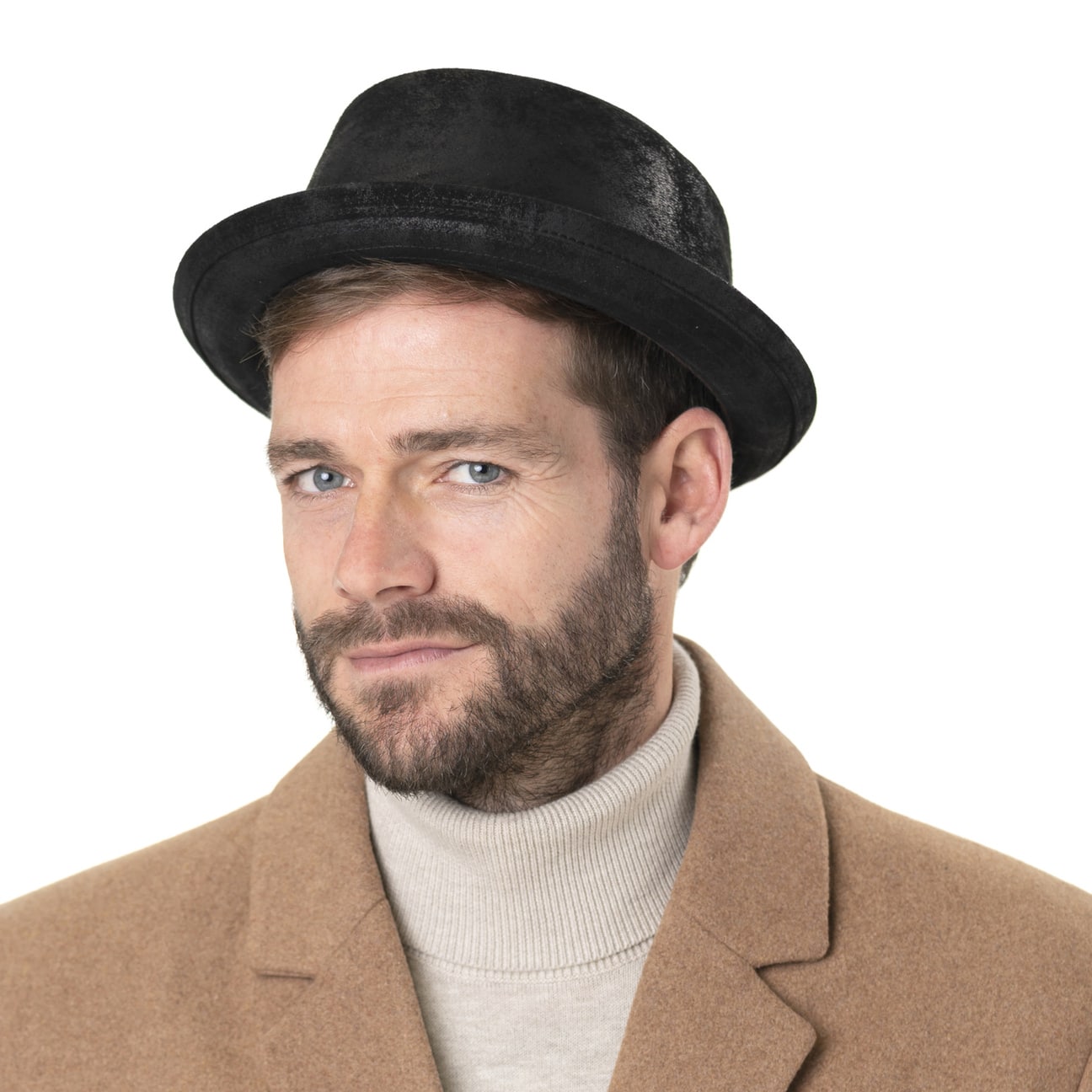 Cappello Stetson Pennsylvania In Pelle Suina - Pork Pie Fedora Uomo | Look Used, Foderato In Cotone - Foto 5