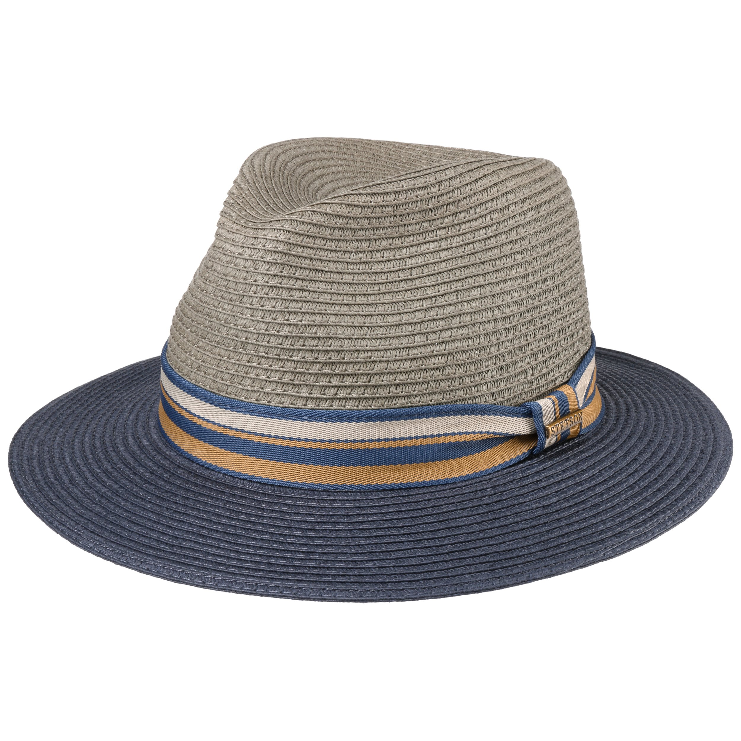 STETSON Lintano strohoed Fedora Toyostro reishoed ripsband veelkleurig Unisex Lente Zomer