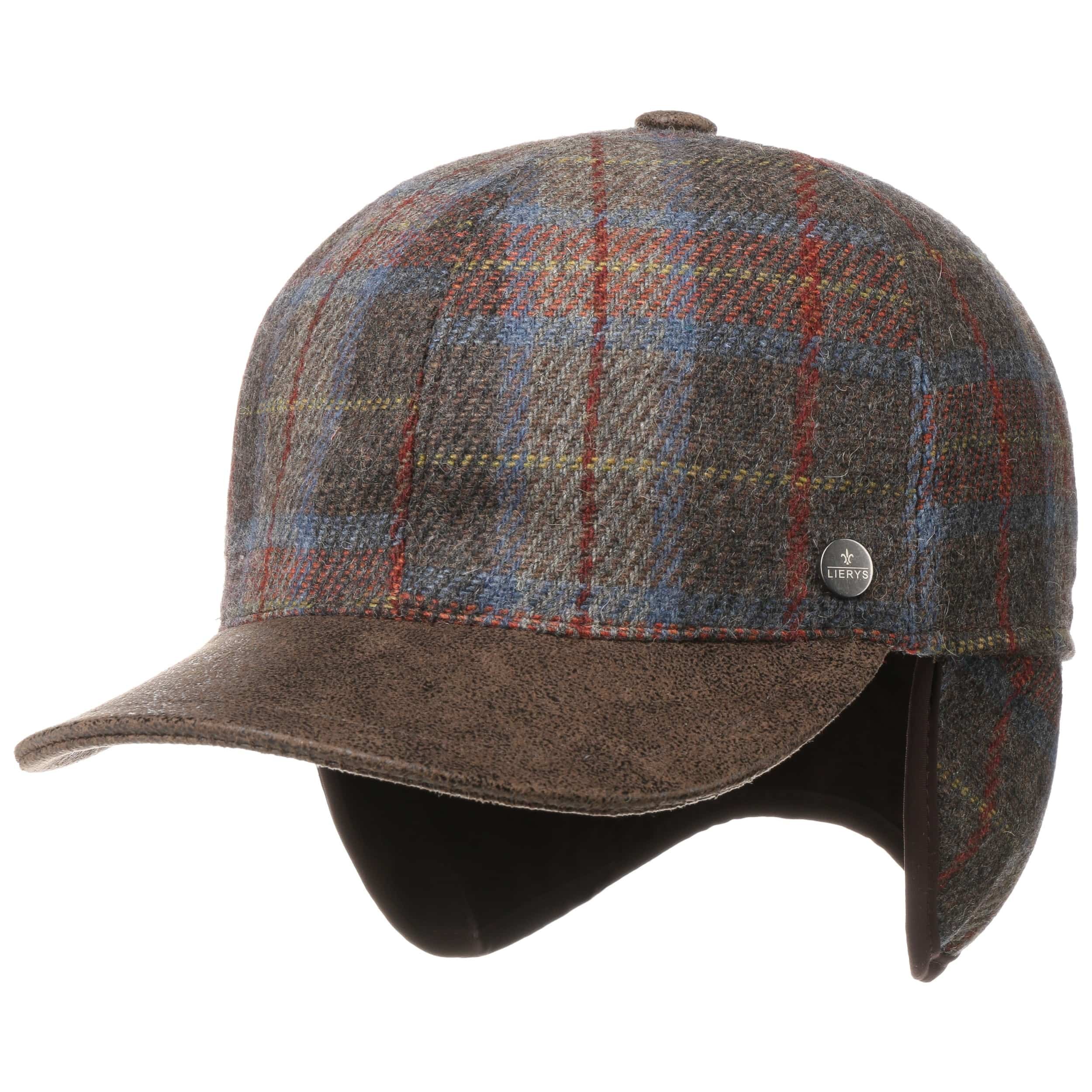 Lierys Lefort Virgin Wool Pet Heren - Made in Italy wollen cap flat hat