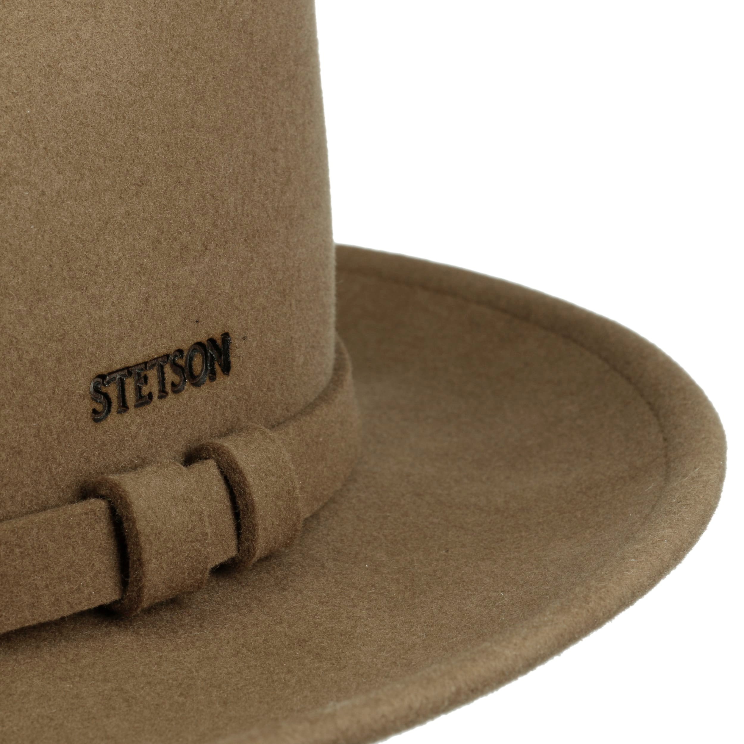 Chapeau Fedora à large bord rétro en cuir PU style western bicolore, imprimé ser