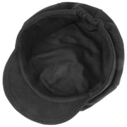 Lipodo Liseta Newsboy Cap with Ear Protection Women - Wool Cap Winter Cap Flap Ear Flaps Lining for Autumn/Winter, Black, M