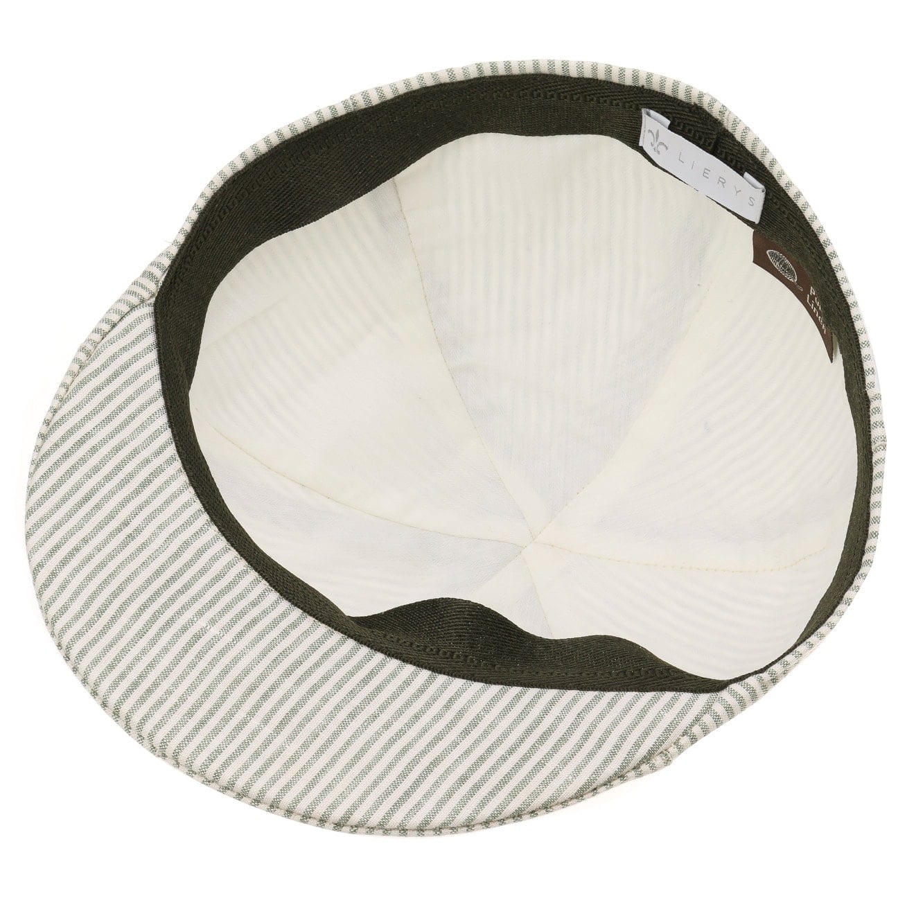 LIERYS Inglese Linen Flat Cap Herren Made in Italy Linen Cotton Denim Look Men Summer