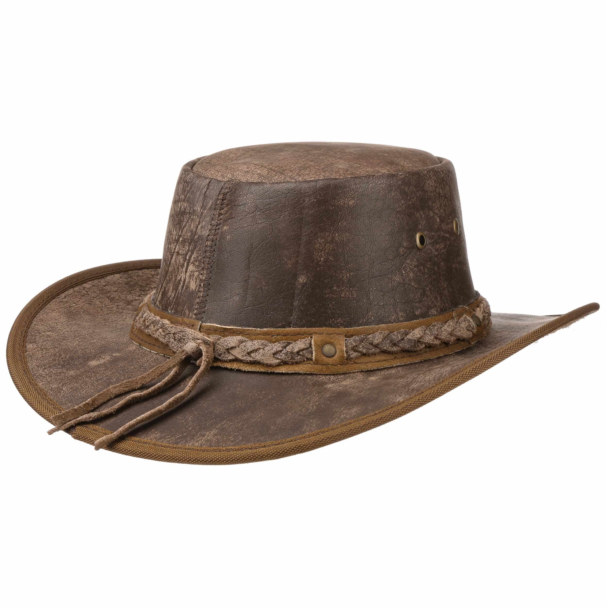 Scippis Irving Cowhide Western Hoed Heren - S (54-55 cm) zwart