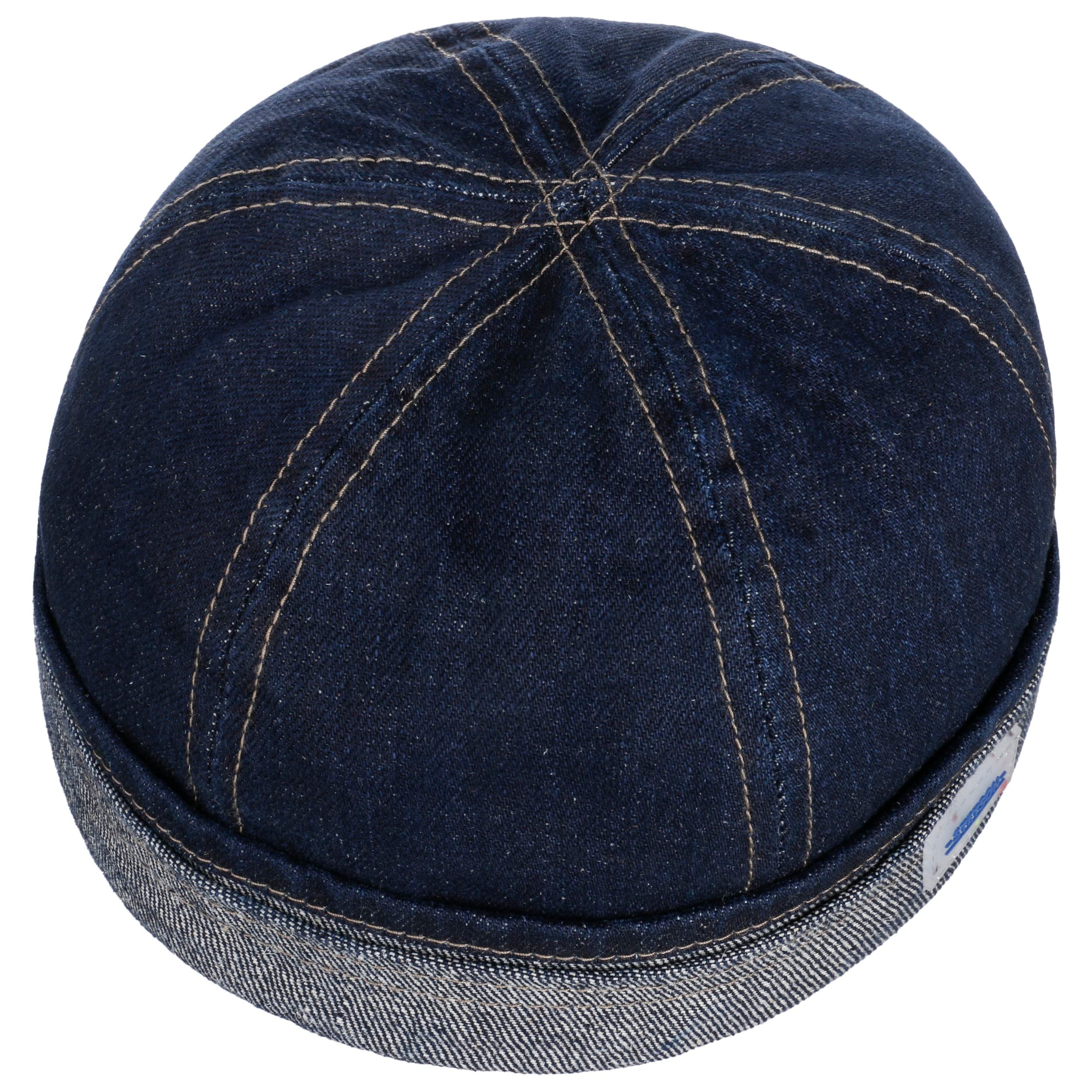 Stetson New Denim Dockermuts Heren - Made in the EU docker cap Dockermutsen voor Zomer/Winter - M (56-57 cm) zwart