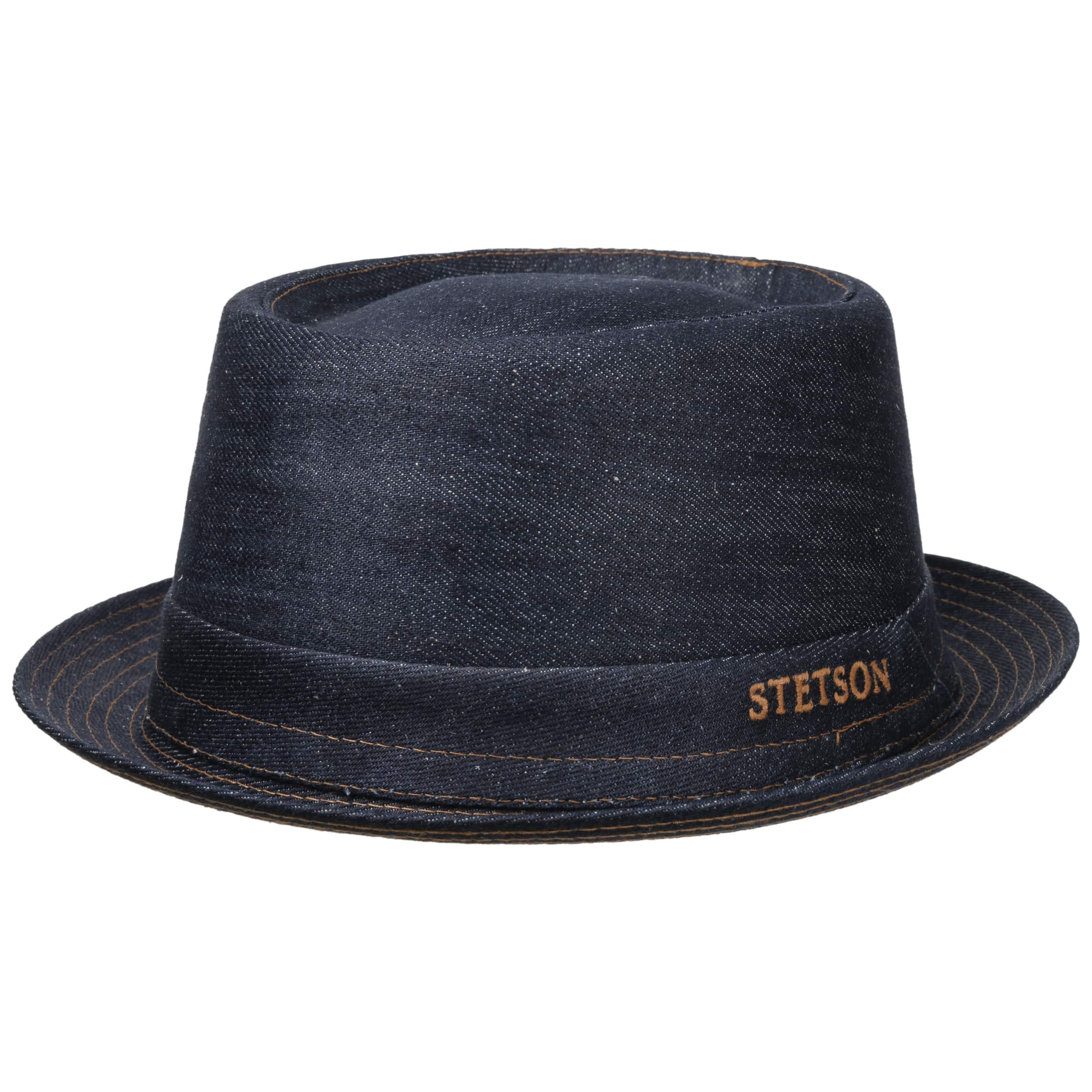 Sustainable Denim Pork Pie Hoed by Stetson - € 69,00